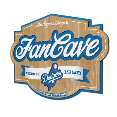 Los Angeles Dodgers IDNA 12.5" x 17" Fan Cave Sign