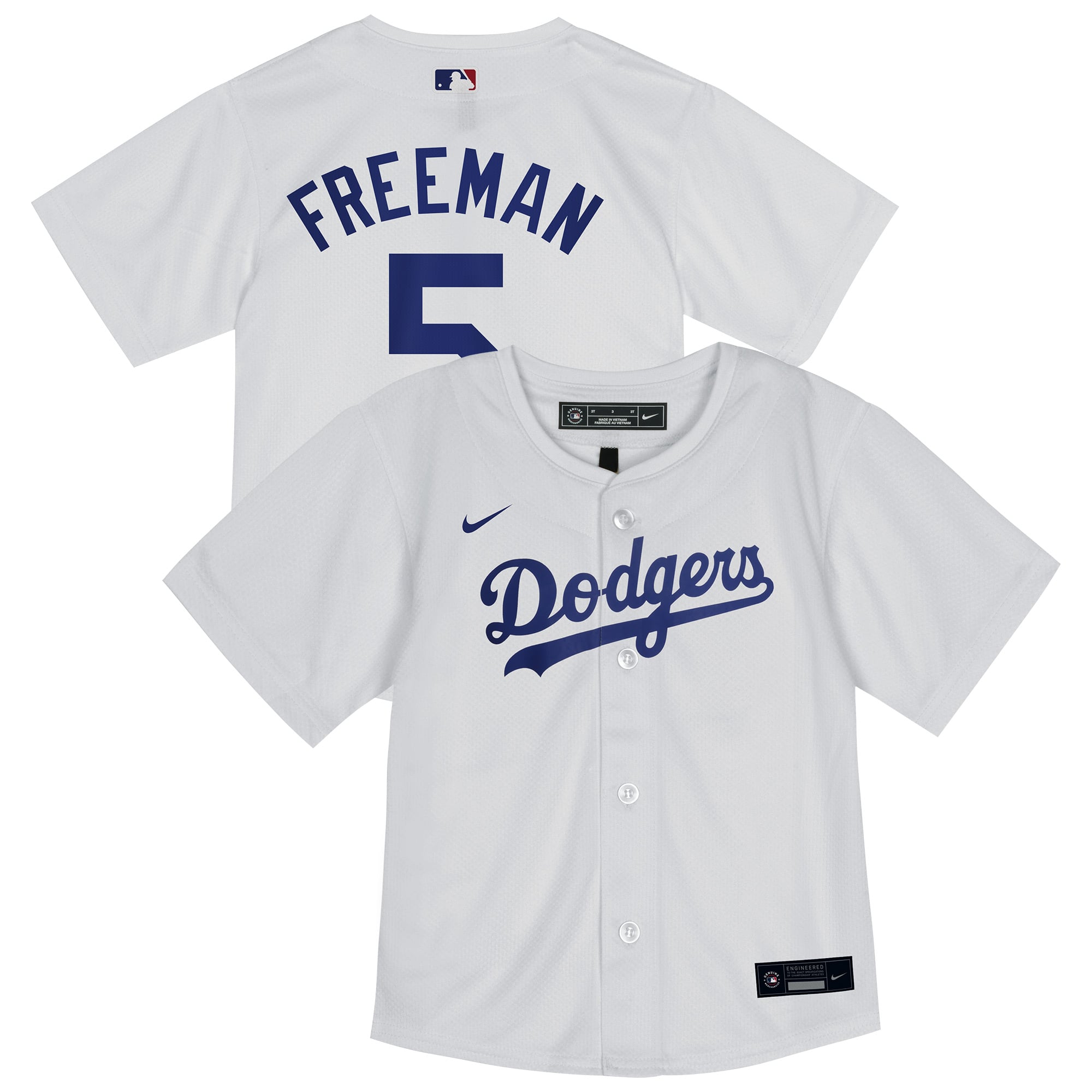 Maillot domicile Nike Freddie Freeman blanc pour bébé des Dodgers de Los Angeles