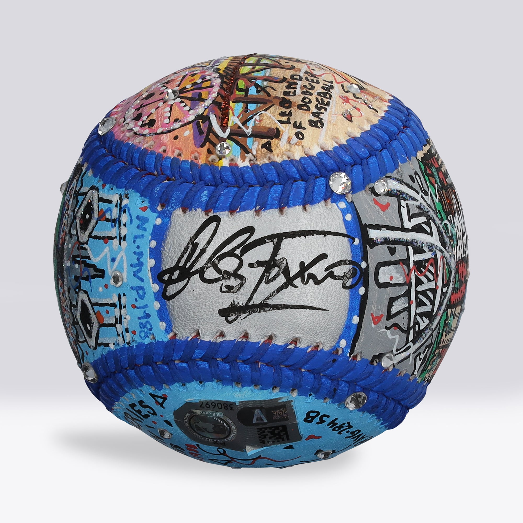 Kirk Gibson Los Angeles Dodgers Autographed Baseball - Art by Charles Fazzino - NF70446052