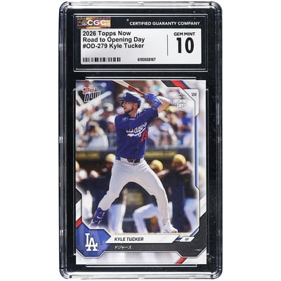 Kyle Tucker Los Angeles Dodgers 2026 Topps Now Road to Opening Day - Japan Edition #OD-279 CGC Authenticated 10 Card