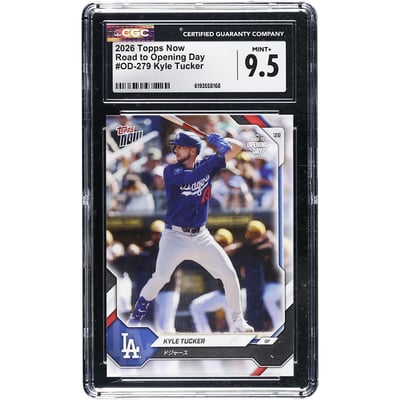 Kyle Tucker Los Angeles Dodgers 2026 Topps Now Road to Opening Day - Japan Edition #OD-279 # CGC Authenticated 9.5 Card