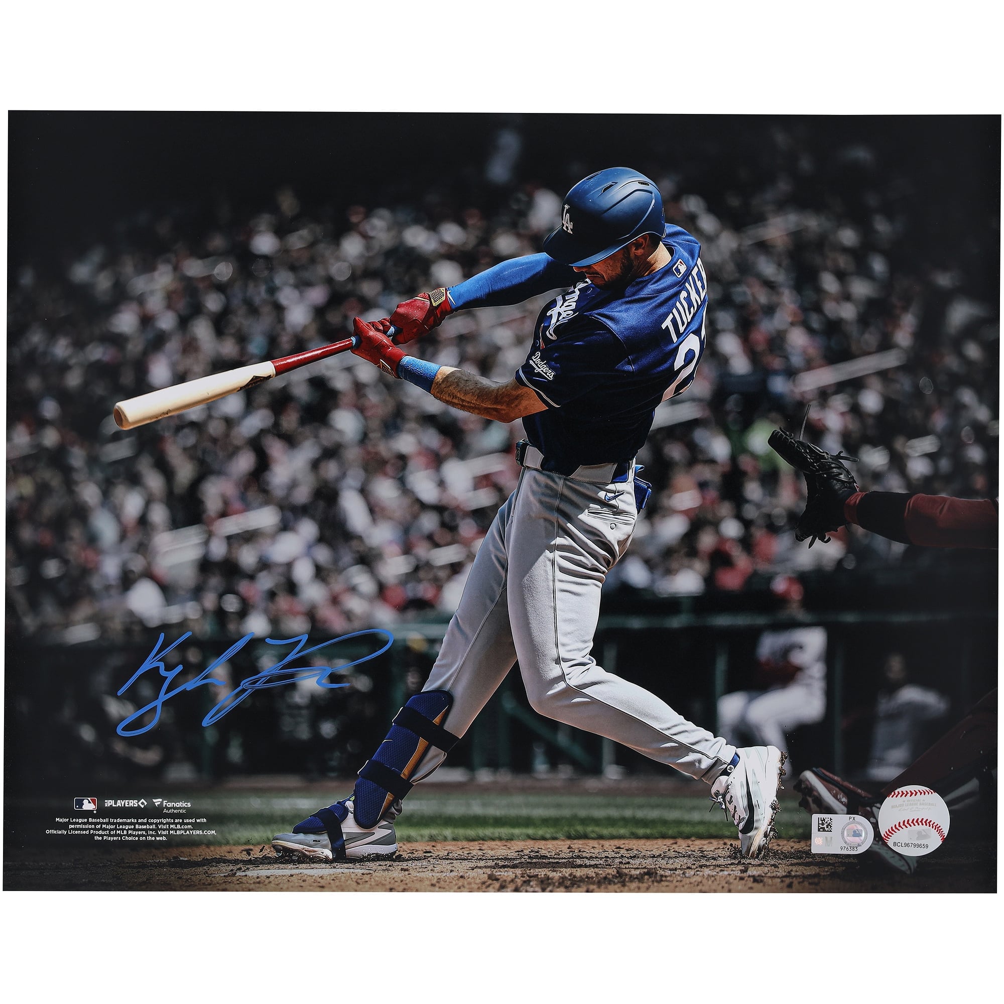 Kyle Tucker Los Angeles Dodgers Autographed 11" x 14" Spotlight Photograph