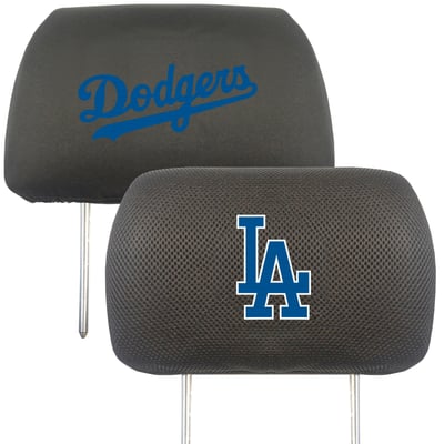 Los Angeles Dodgers Logo Brands Car Head Rest Cover
