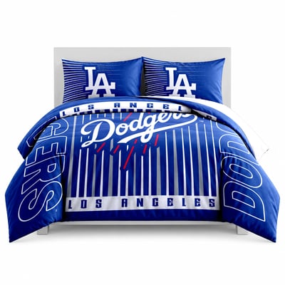 Los Angeles Dodgers Logo Brands Momentum 5-Piece Full/Queen Bedding Set