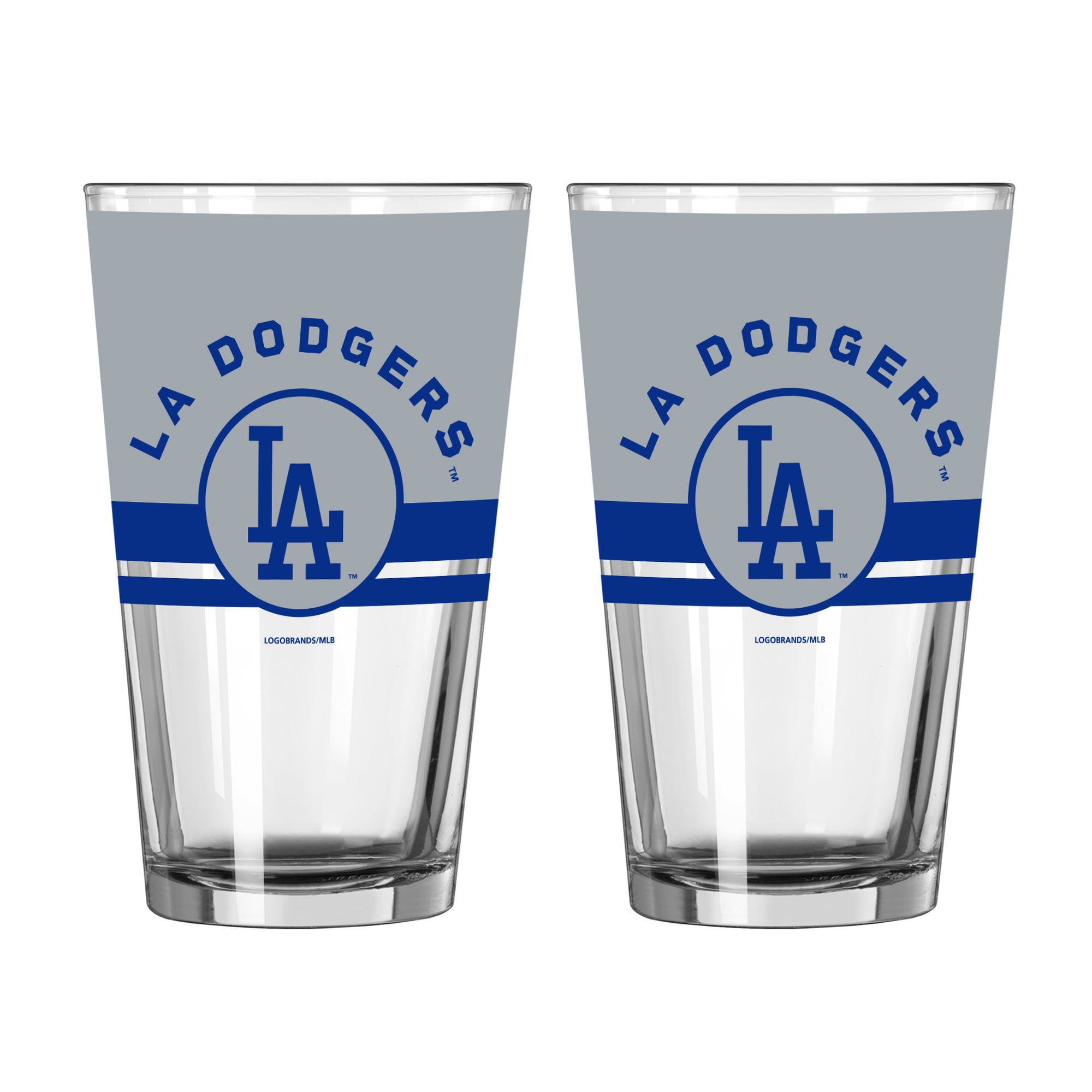 Ensemble de deux verres à bière Horizon de 473 ml (16 oz) Logo Brands Los Angeles Dodgers