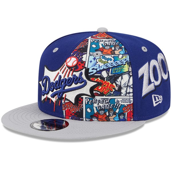 New Era 59FIFTY Los Angeles Dodgers 100th Anniversary Patch Hat - Royal, Black, Red, Metallic Silver New Era 59FIFTY Los Angeles Dodgers 100th Anniversary Patch Hat - Royal, Black, Red, Metallic Silver