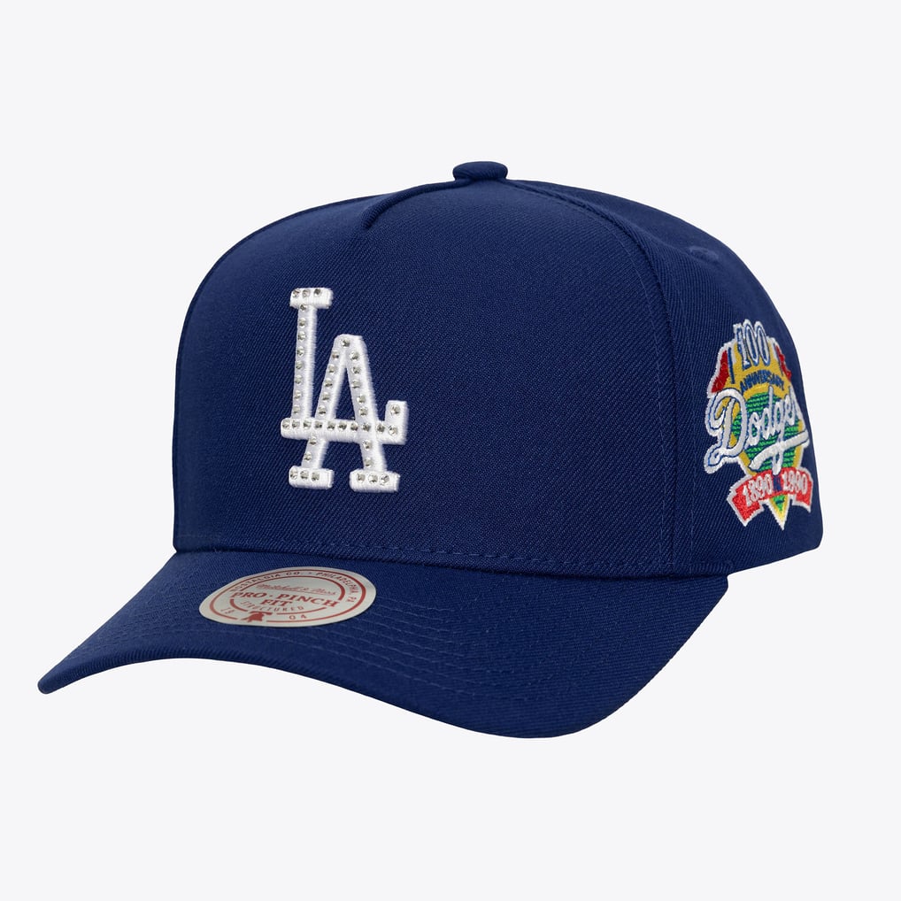 Los Angeles Dodgers Royal All That Bling Pro Pinch Snapback Hat display picture 1