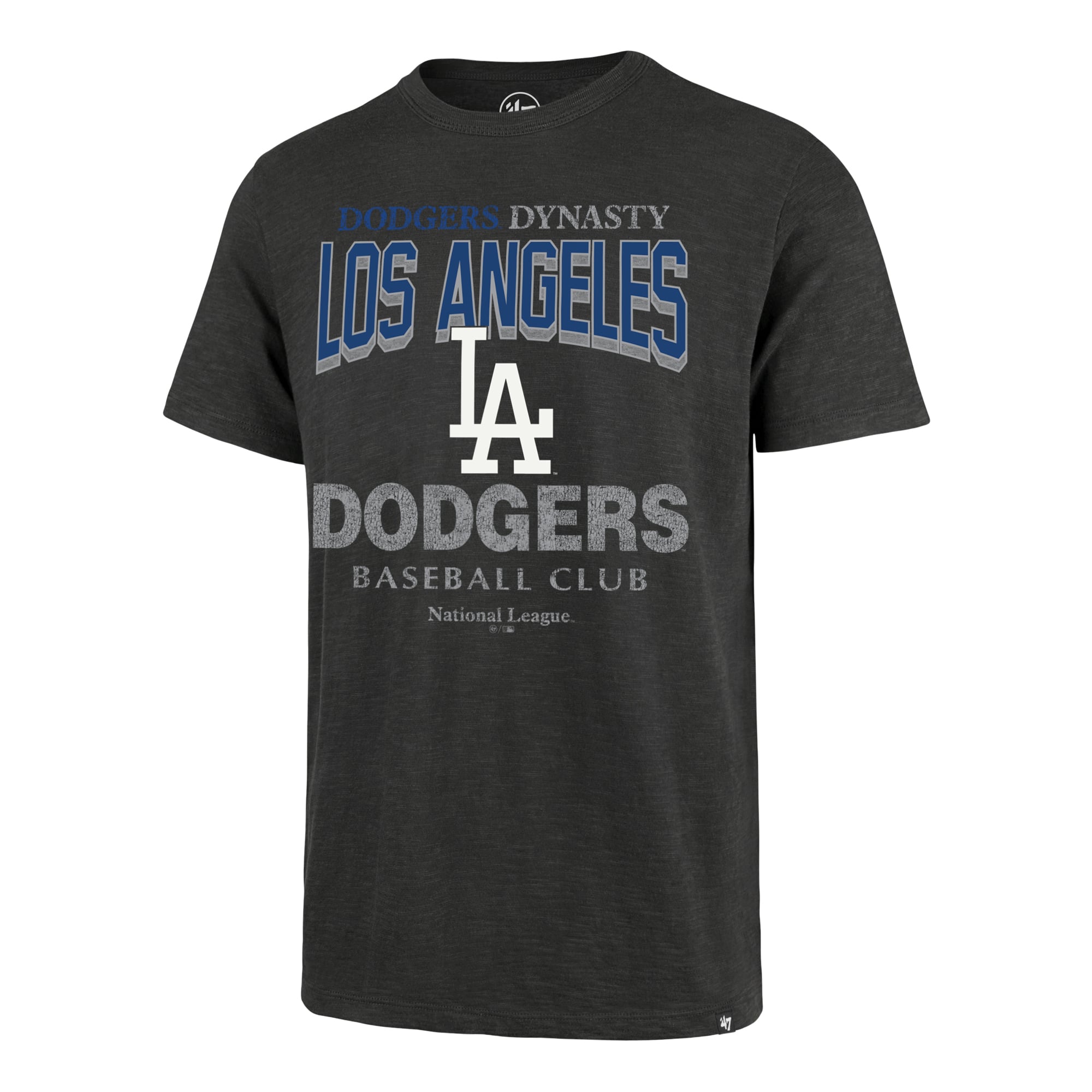 Men's '47 Charcoal Los Angeles Dodgers Head On Scrum T-Shirt