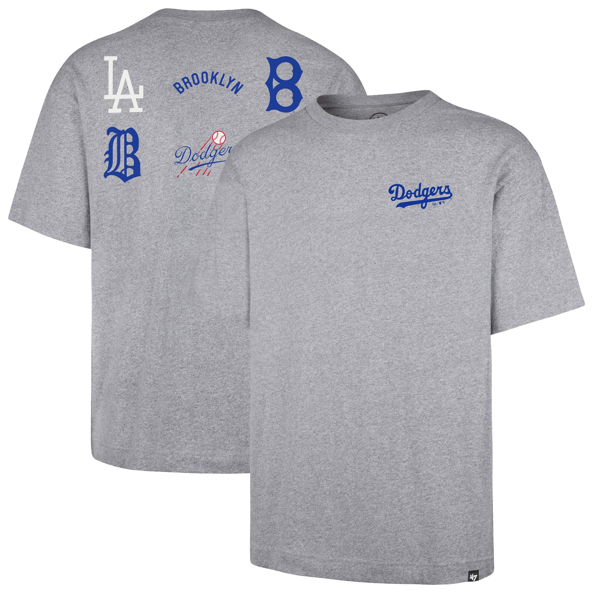 T-shirt homme gris '47 Los Angeles Dodgers History Lock Foundation