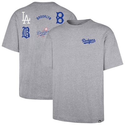 Los Angeles Dodgers '47  History Lock Foundation T-Shirt - Gray
