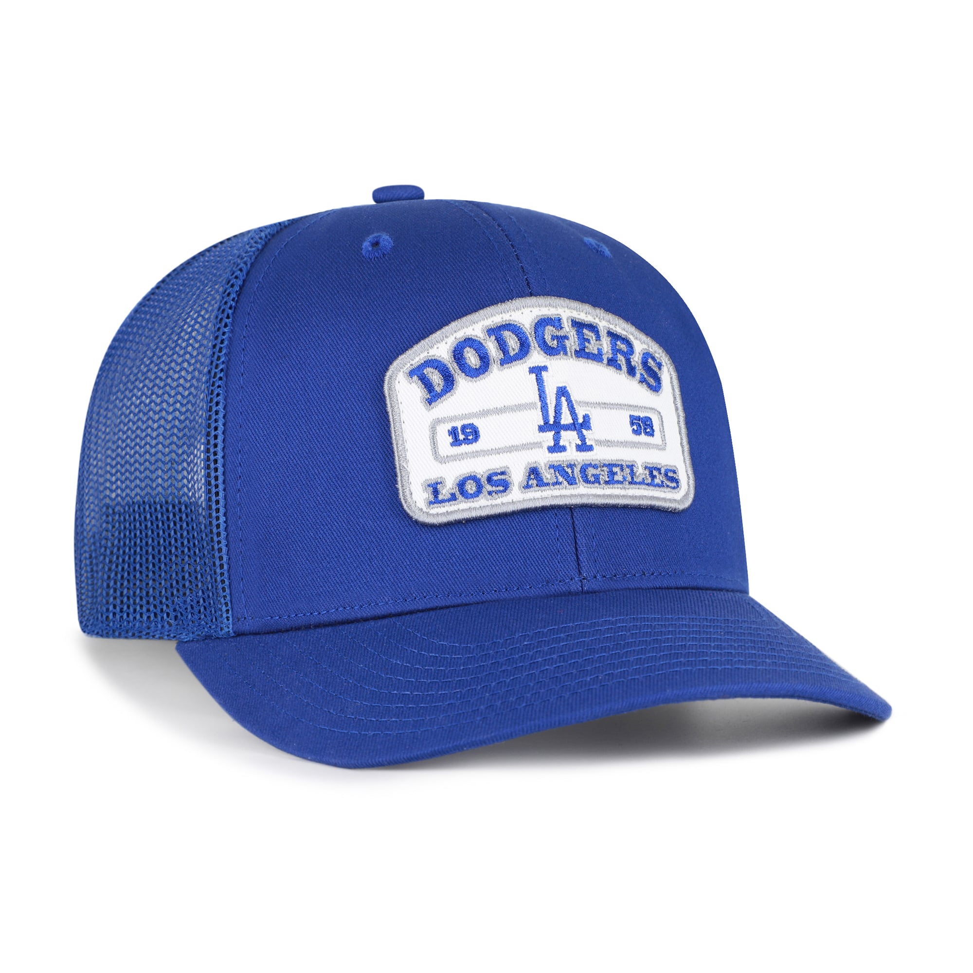 Men's '47 Royal Los Angeles Dodgers Roadway Trucker Snapback Hat