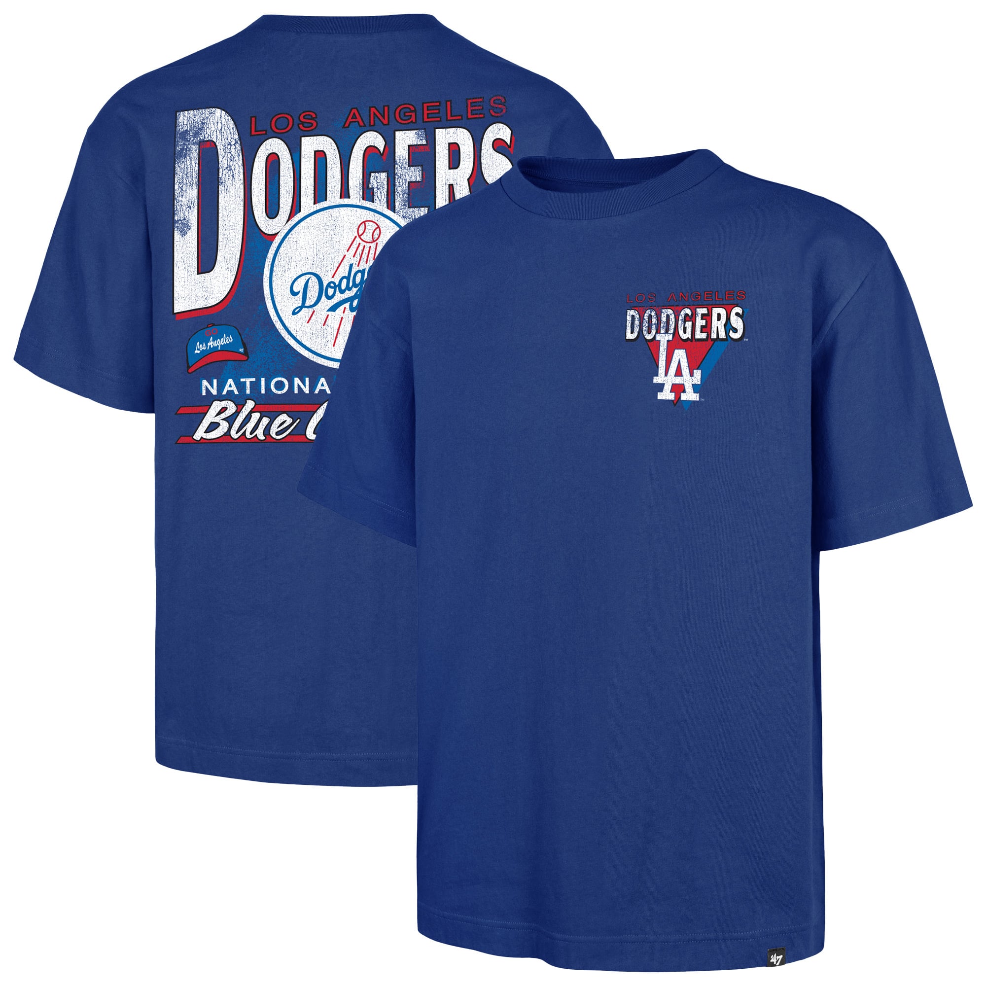 T-shirt homme '47 Royal Los Angeles Dodgers Under Bar Foundation