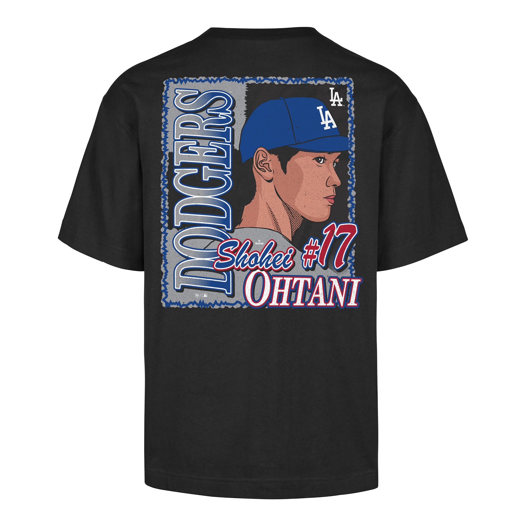 T-shirt homme '47 Shohei Ohtani Black Los Angeles Dodgers Profile Foundation