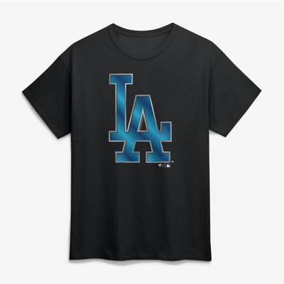 Los Angeles Dodgers Big & Tall Metallic Mascot T-Shirt - Black