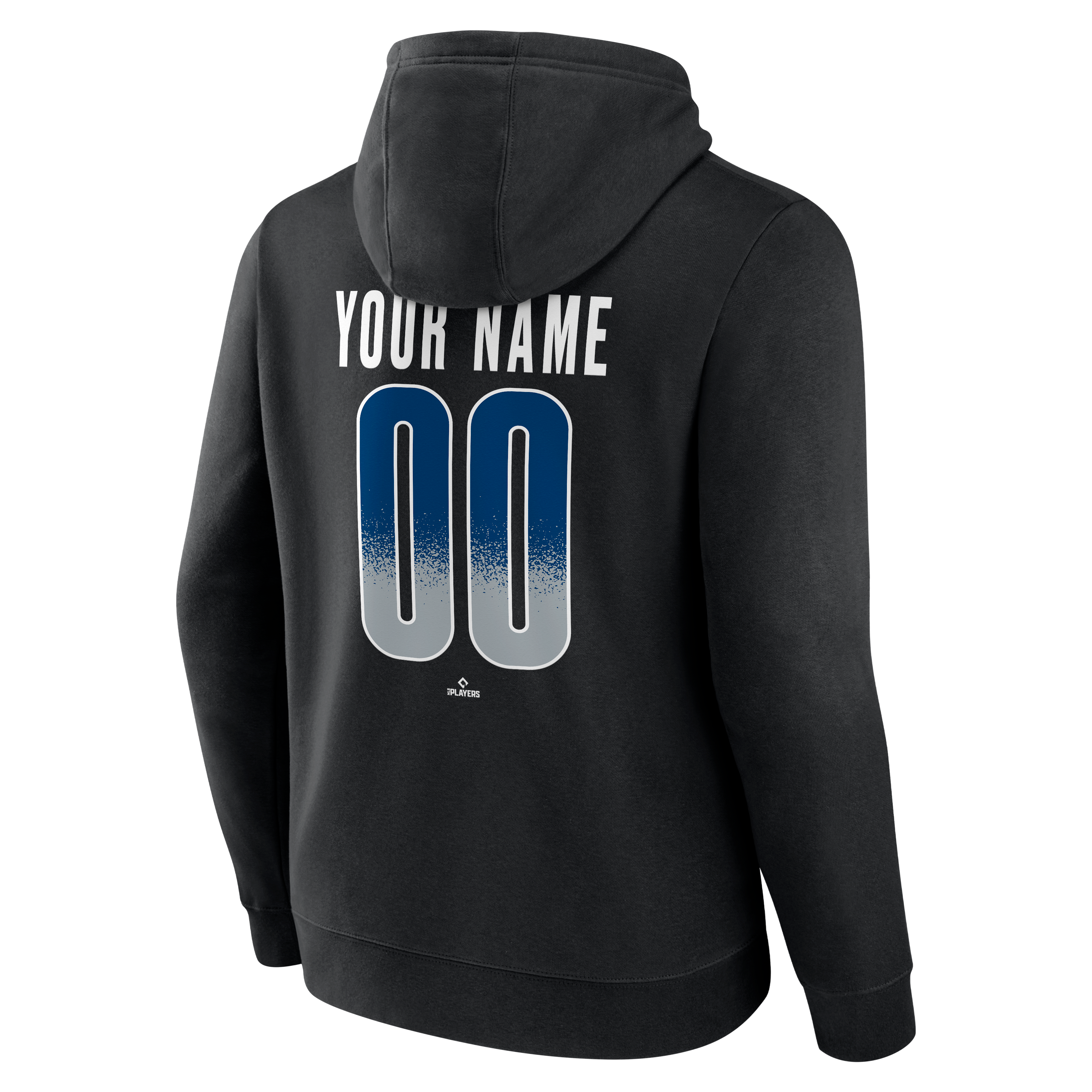 Sweat à capuche noir pour homme Los Angeles Dodgers Home Field Pop personnalisé avec nom et numéro