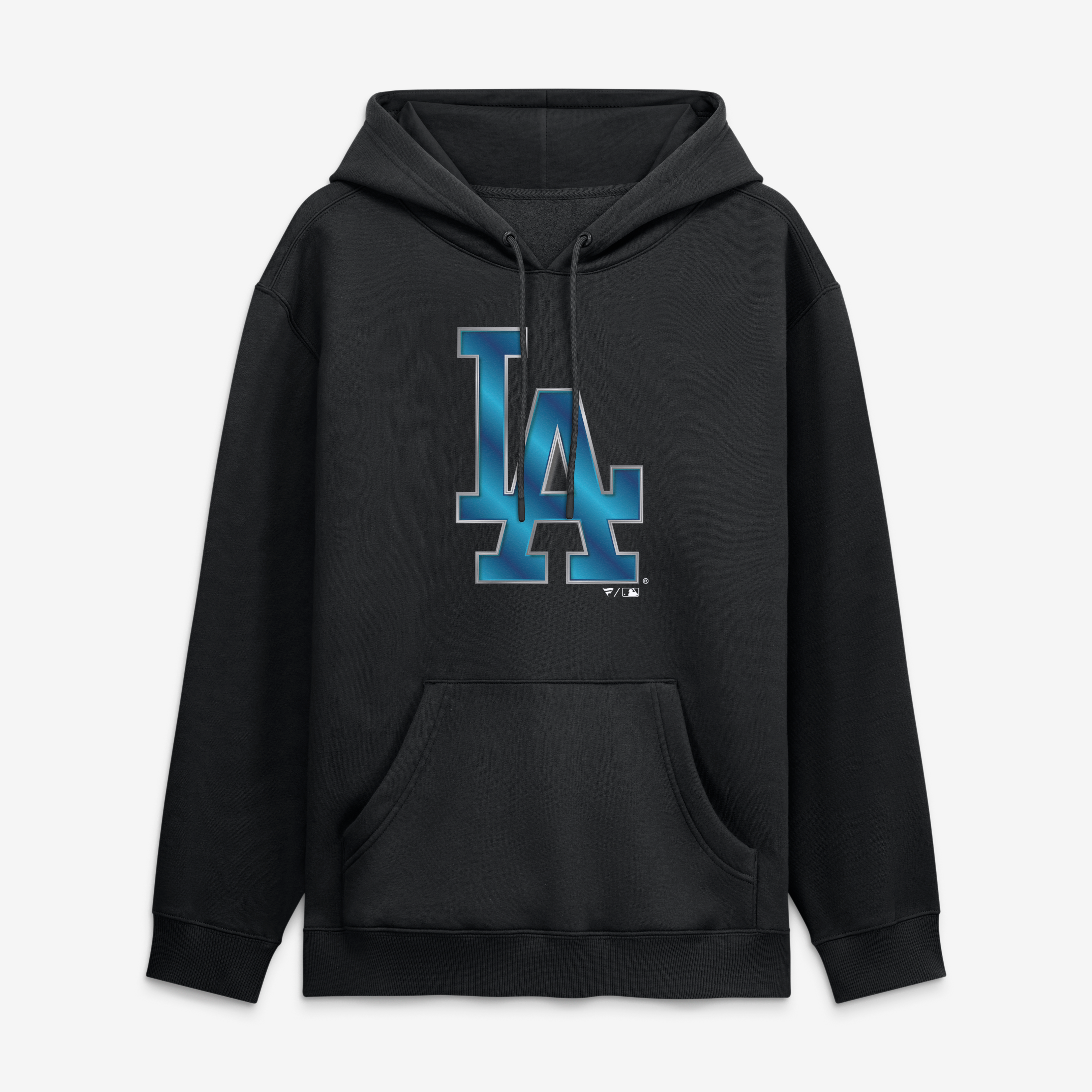 Men's Black Los Angeles Dodgers Metallic Mascot Hoodie