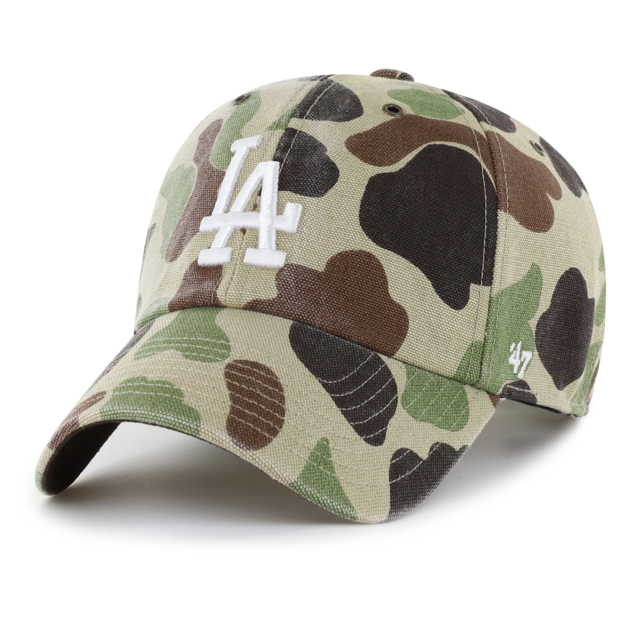 Casquette ajustable Carhartt x '47 Camo Los Angeles Dodgers Duck Clean Up pour homme