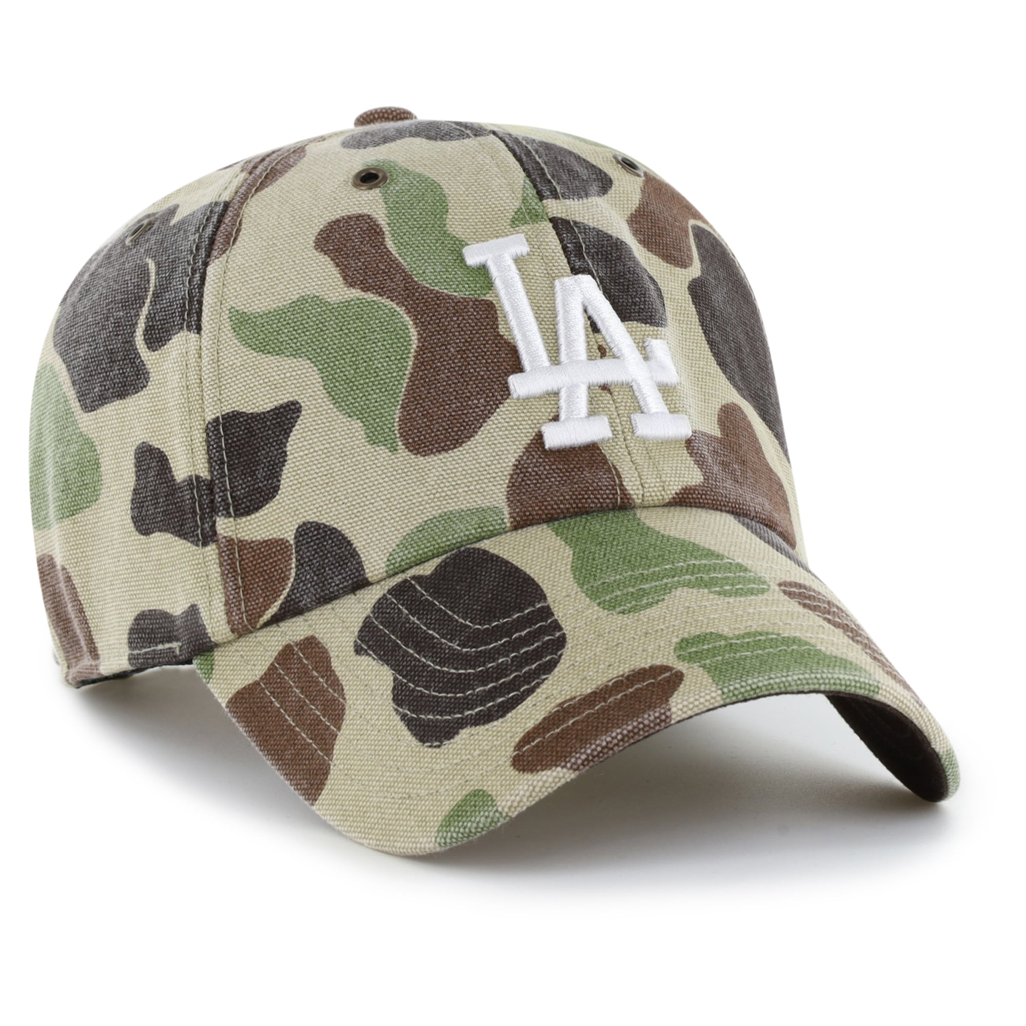 Casquette ajustable Carhartt x '47 Camo Los Angeles Dodgers Duck Clean Up pour homme
