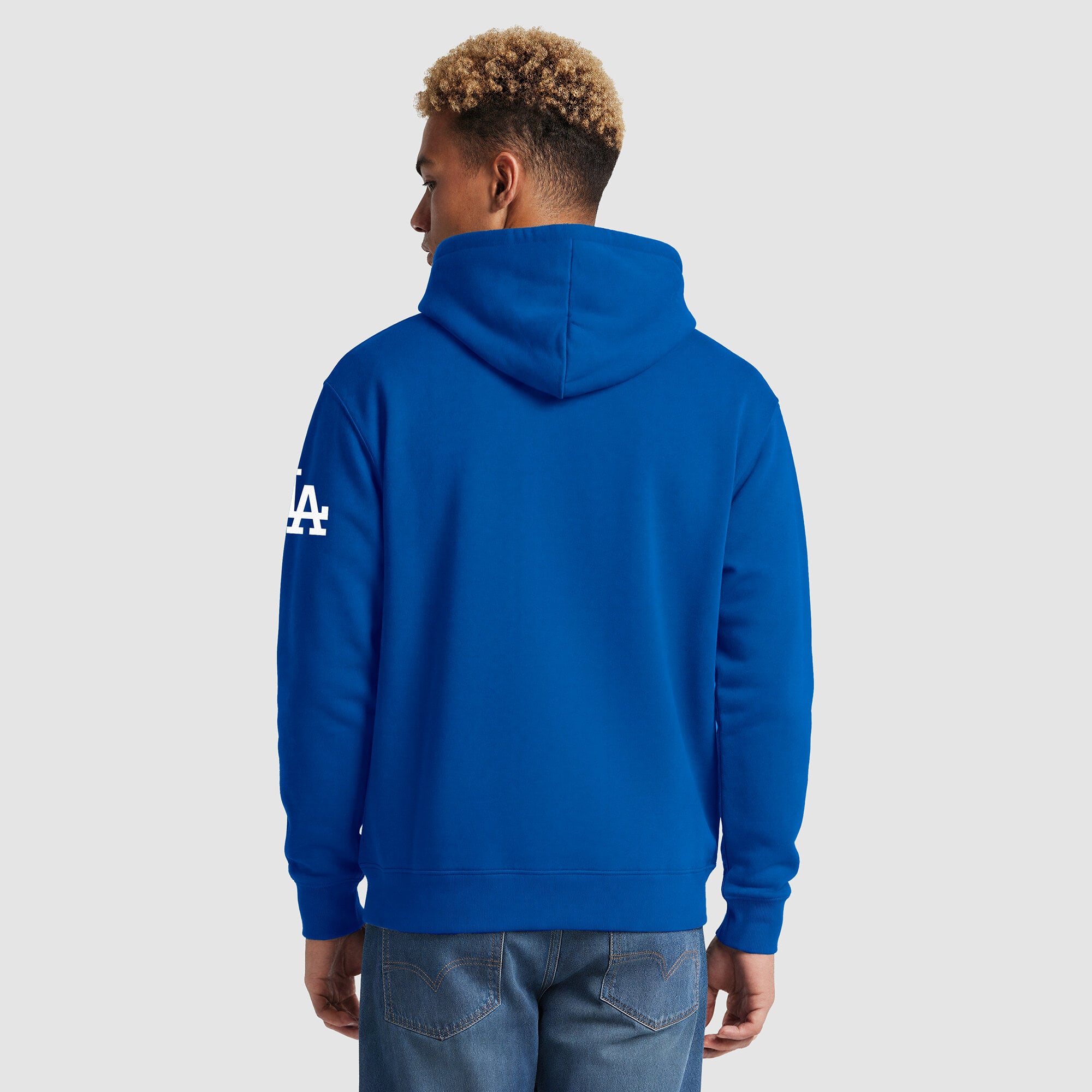 Sweat à capuche polaire Champion Royal Los Angeles Dodgers pour homme