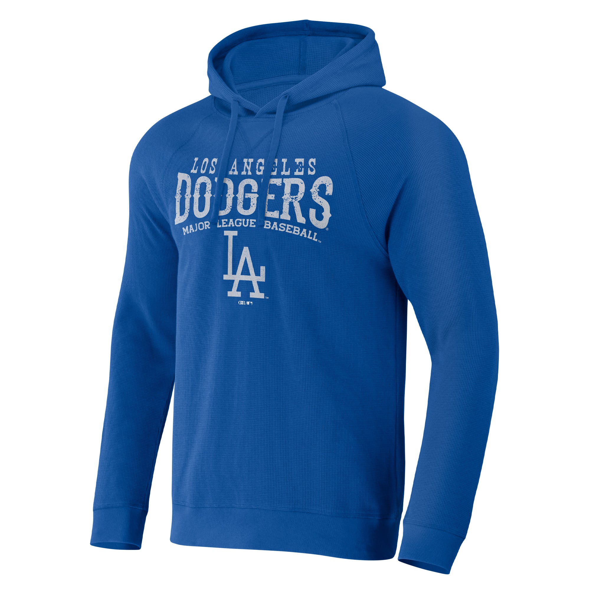 Collection Darius Rucker pour homme par Fanatics Royal Los Angeles Dodgers Sweat à capuche raglan en tricot gaufré