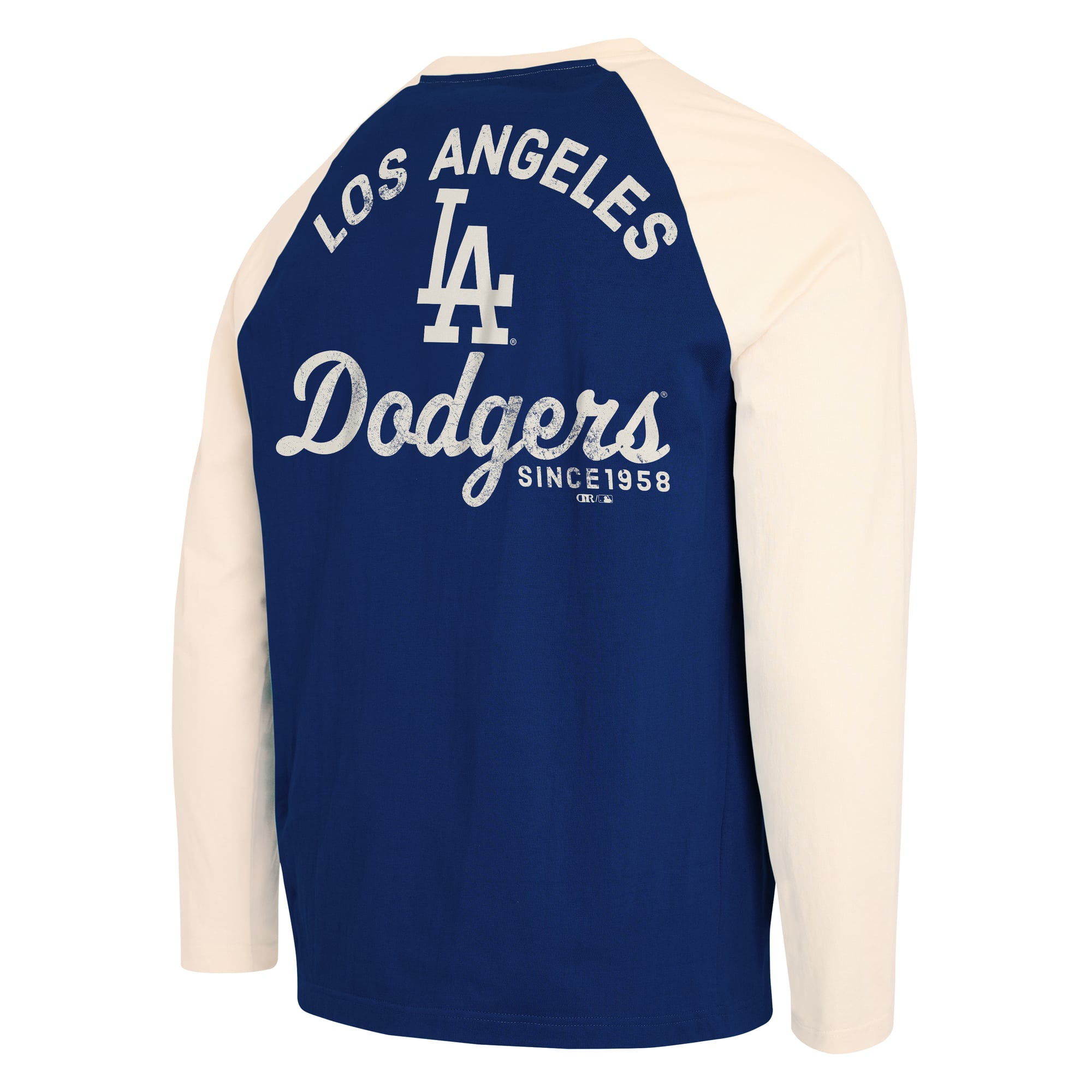 Men's Darius Rucker Collection by Fanatics Royal/White Los Angeles Dodgers Henley Long Sleeve T-Shirt
