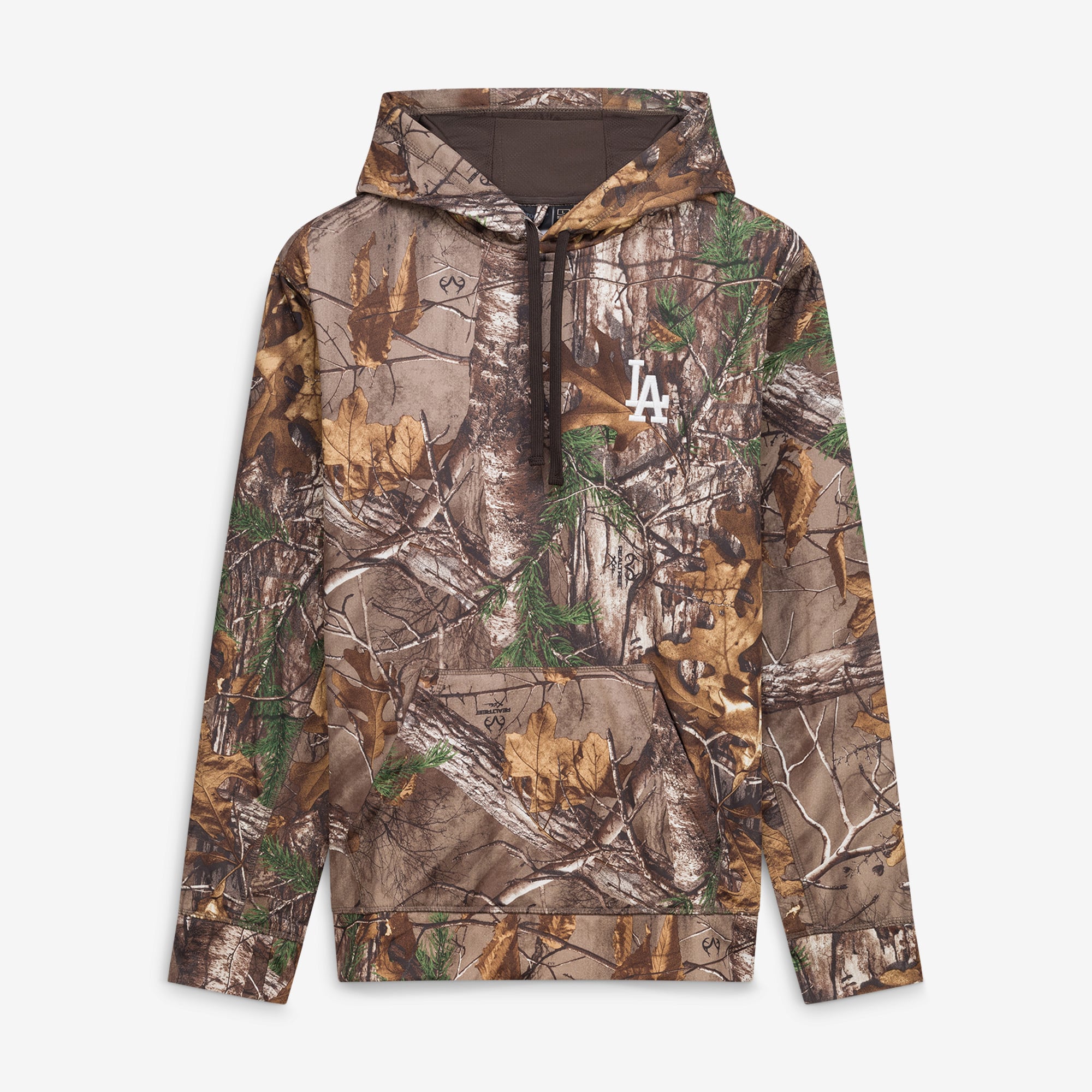 Men's Dunbrooke Camo Los Angeles Dodgers Champion Realtree Pullover Hoodie