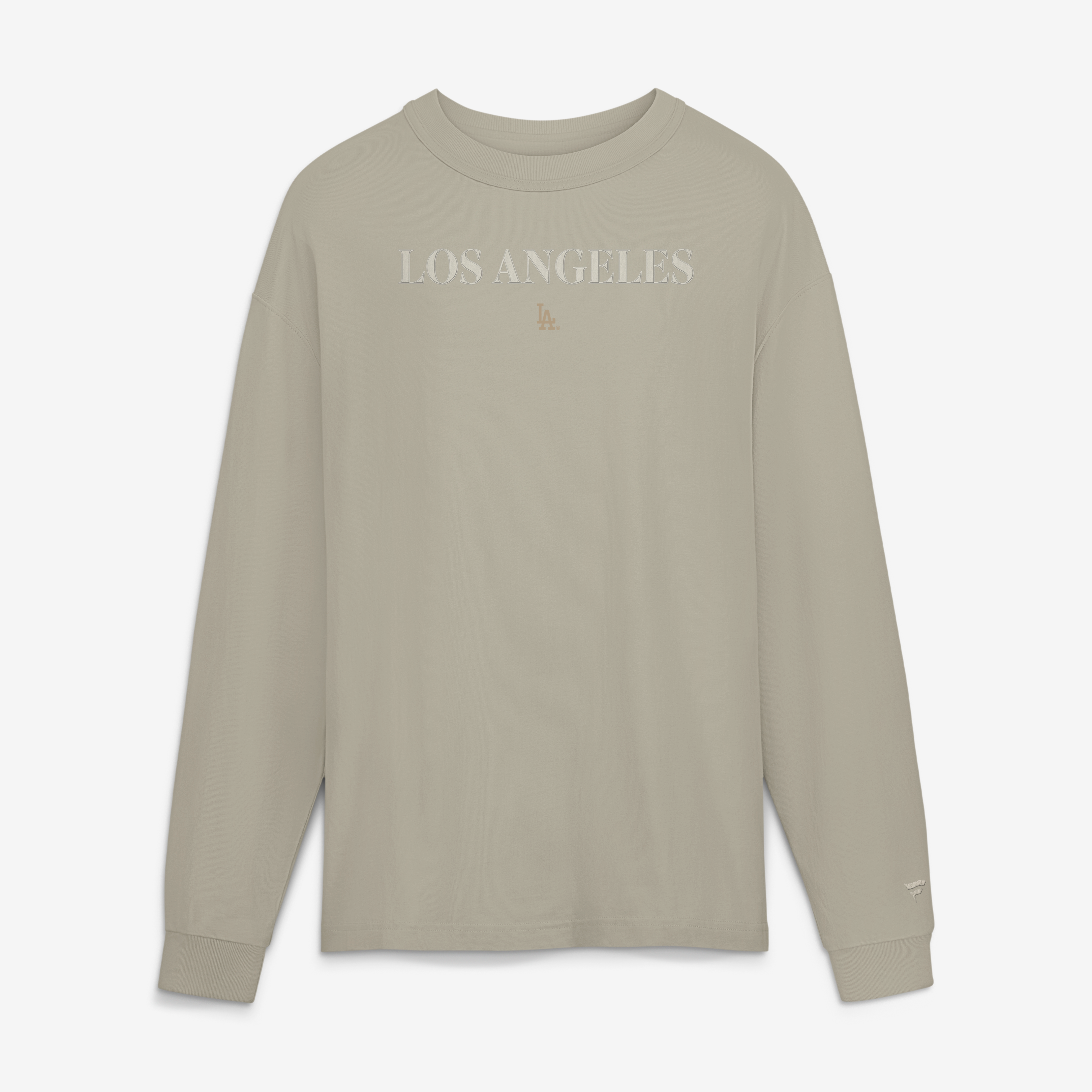 T-shirt à manches longues Fanatics beige Los Angeles Dodgers Elements pour homme