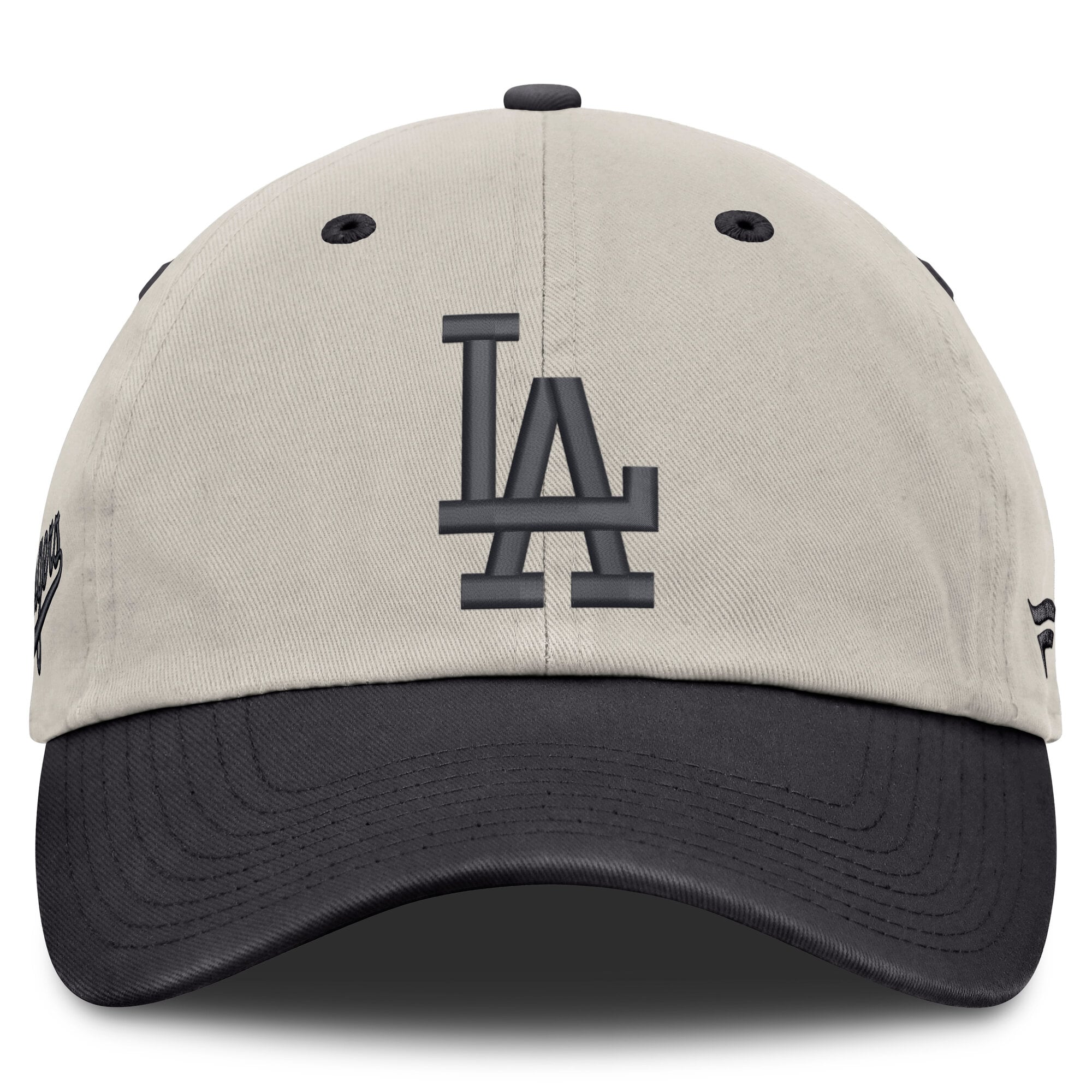 Casquette ajustable Fanatics beige/anthracite Los Angeles Dodgers pour homme