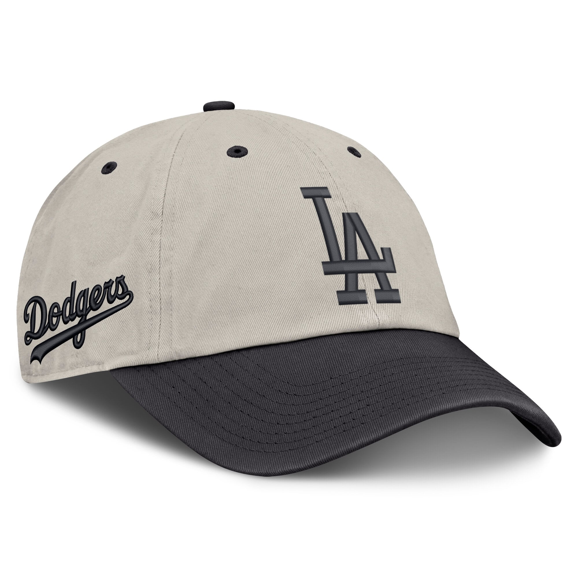 Casquette ajustable Fanatics beige/anthracite Los Angeles Dodgers pour homme