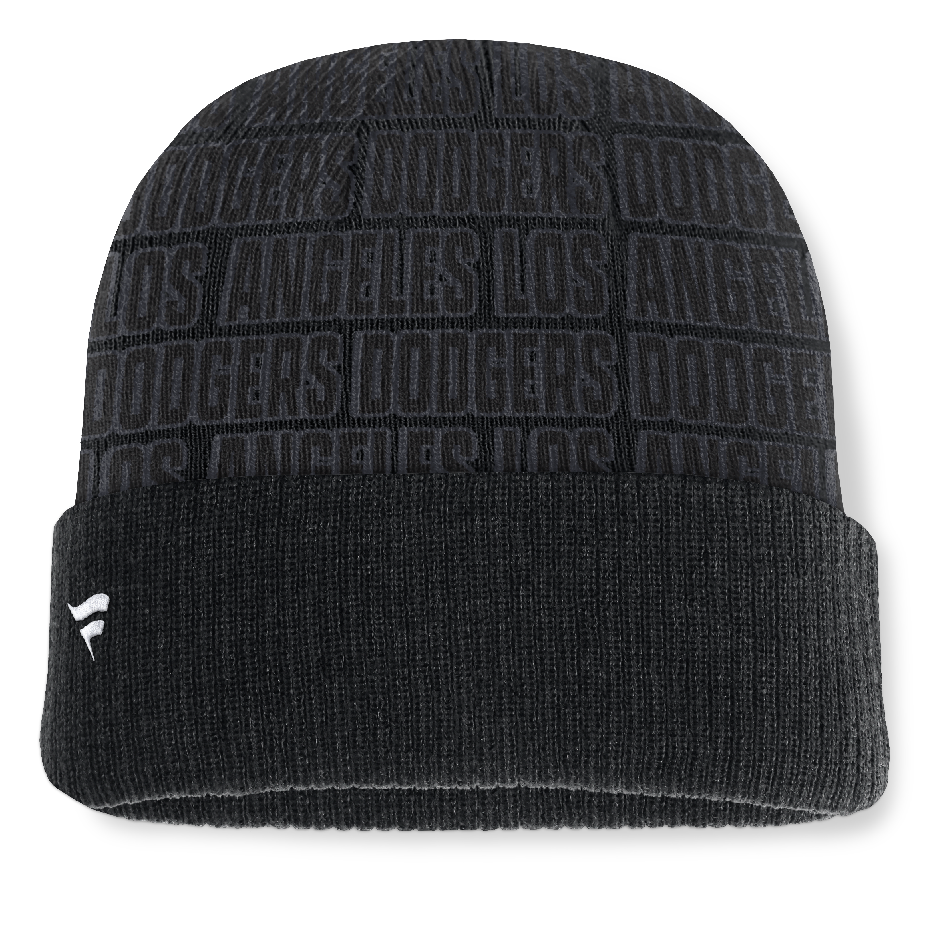 Bonnet à revers noir Los Angeles Dodgers Backstop pour homme (Fanatics)
