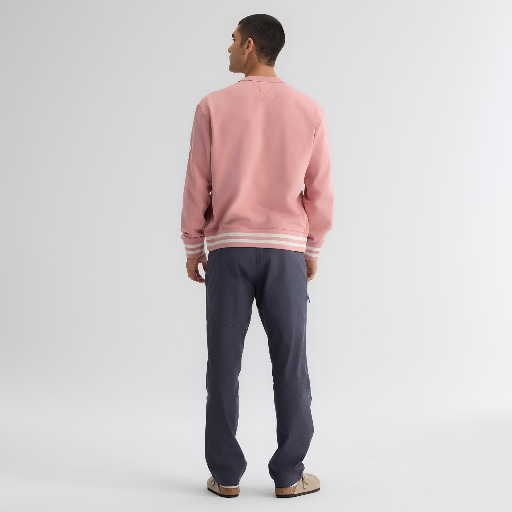 Sweat-shirt éponge emblématique Los Angeles Dodgers rose délavé pour homme de Fanatics