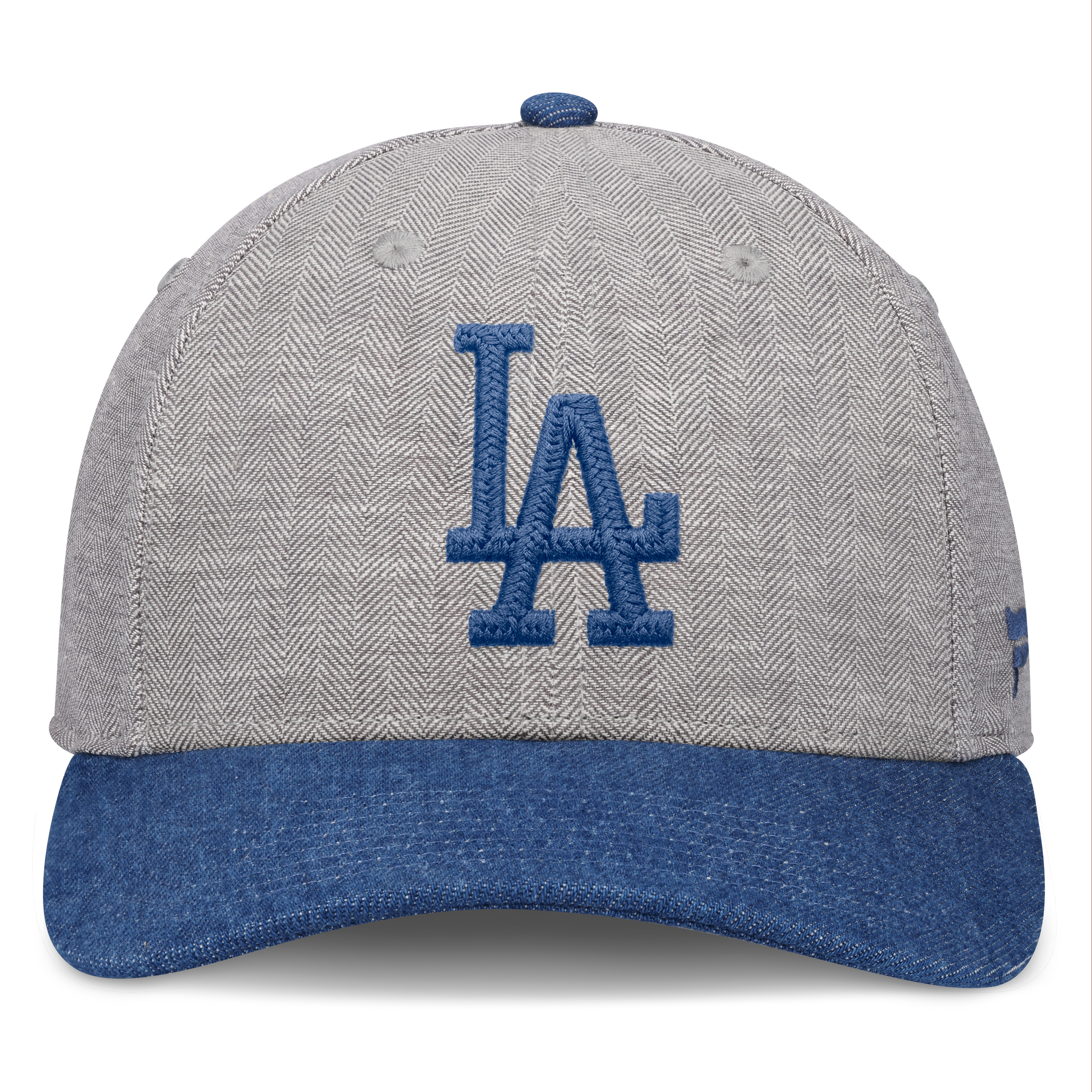 Men's Fanatics Gray/Denim Los Angeles Dodgers Level Up Conduct Adjustable Hat