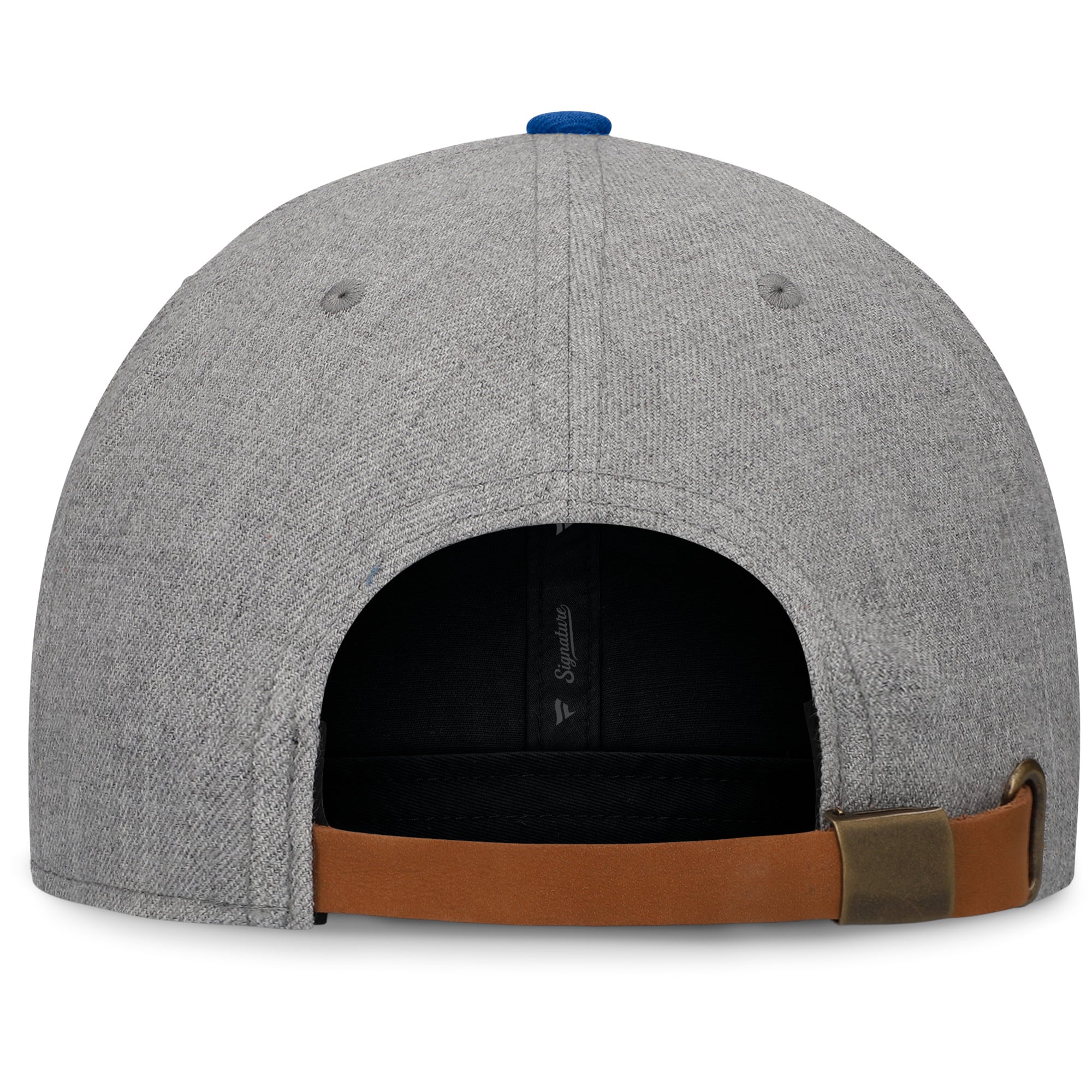 Casquette Fanatics Elements pour homme, gris chiné/bleu royal, Los Angeles Dodgers, visière plate et fermeture à pression