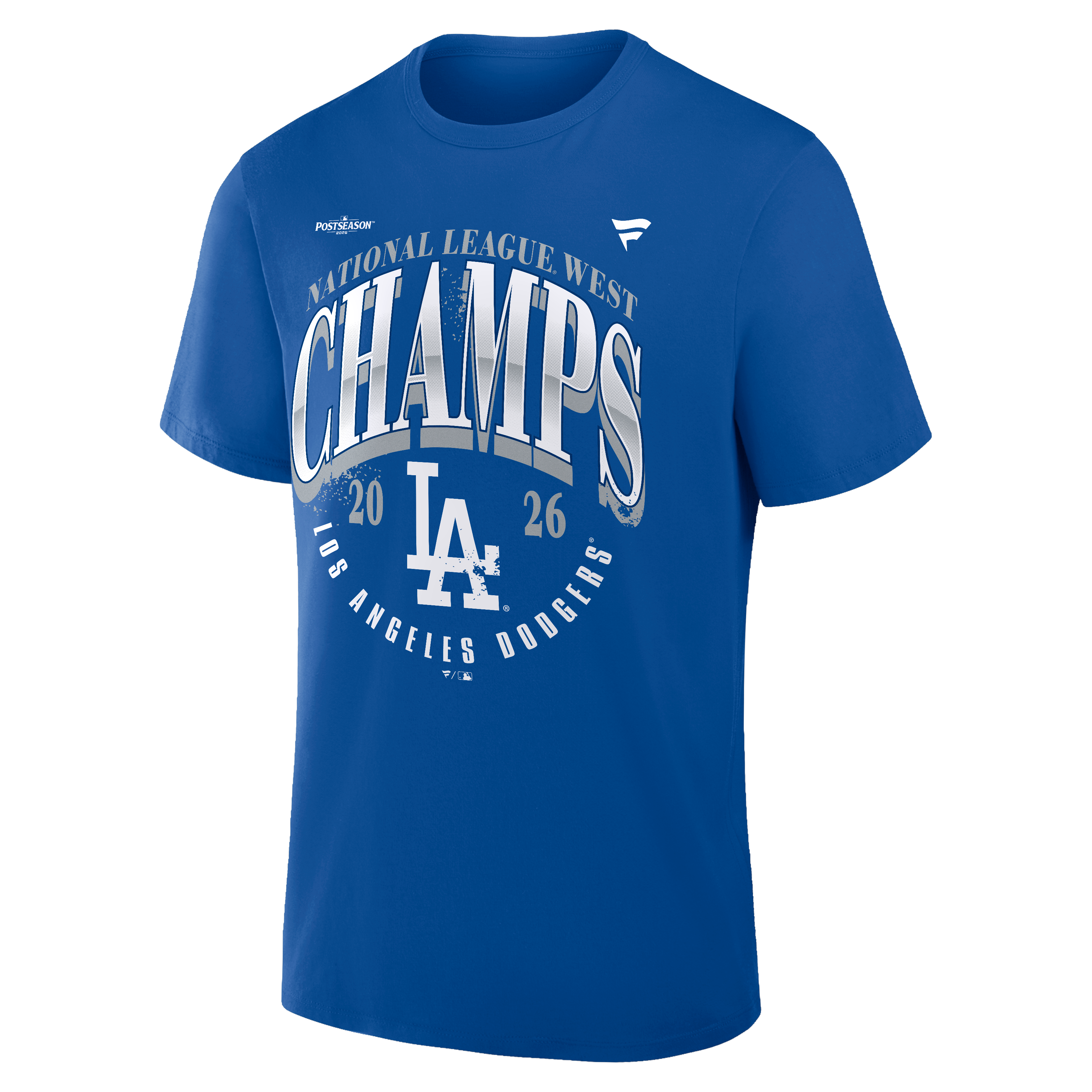 T-shirt grande taille Fanatics Royal Los Angeles Dodgers Champions de la division Ouest Ligue nationale 2026