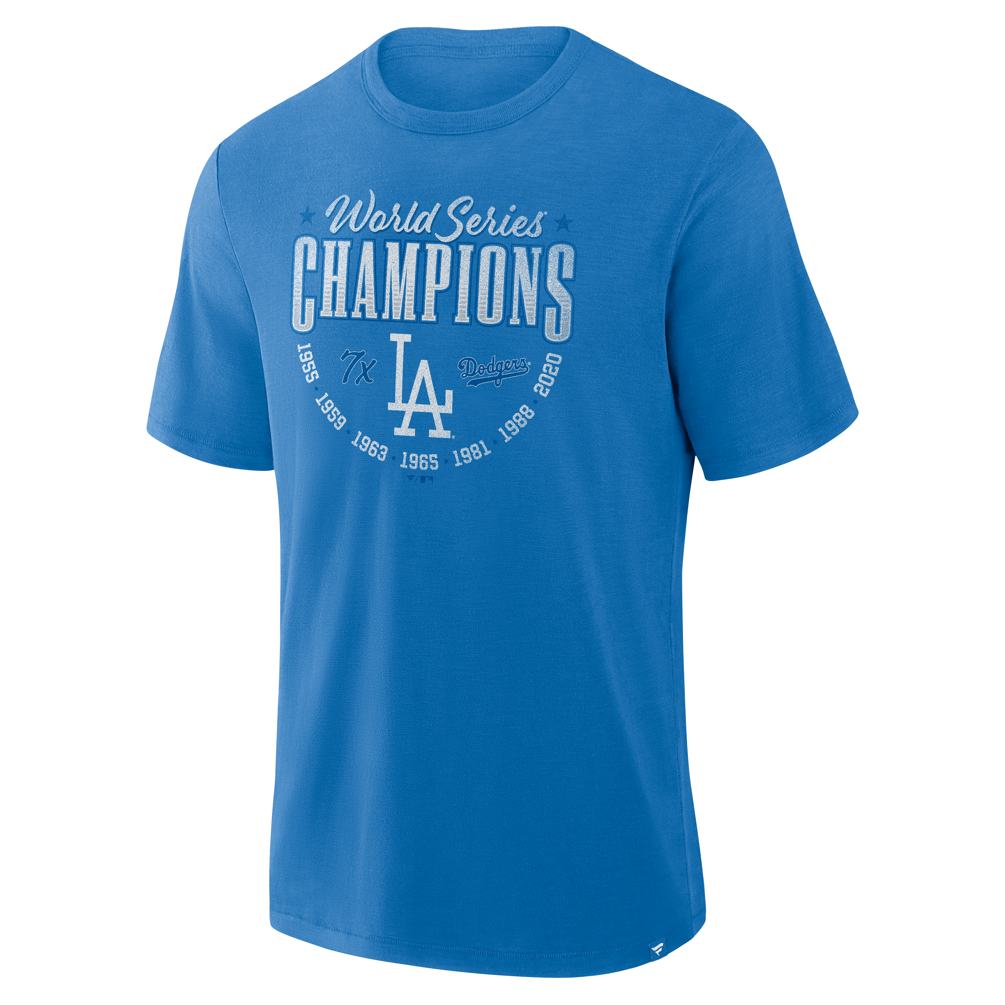 Men's Fanatics Royal Los Angeles Dodgers 7x World Series Champions Slub T-Shirt