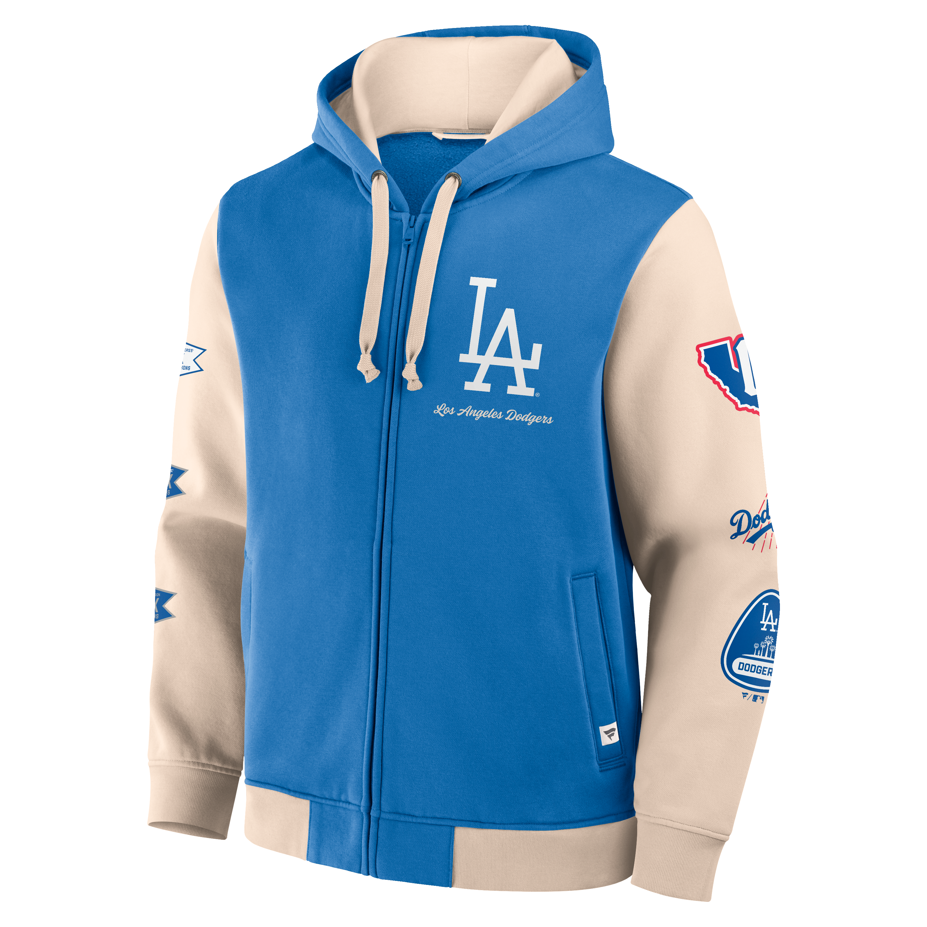 Men's Fanatics Royal Los Angeles Dodgers Hometown Premium Full-Zip Hoodie