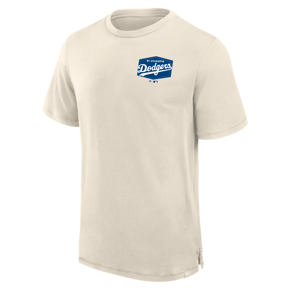 メンズ Fanatics Tan ロサンゼルス・ドジャース Local 9x Champs Tシャツ