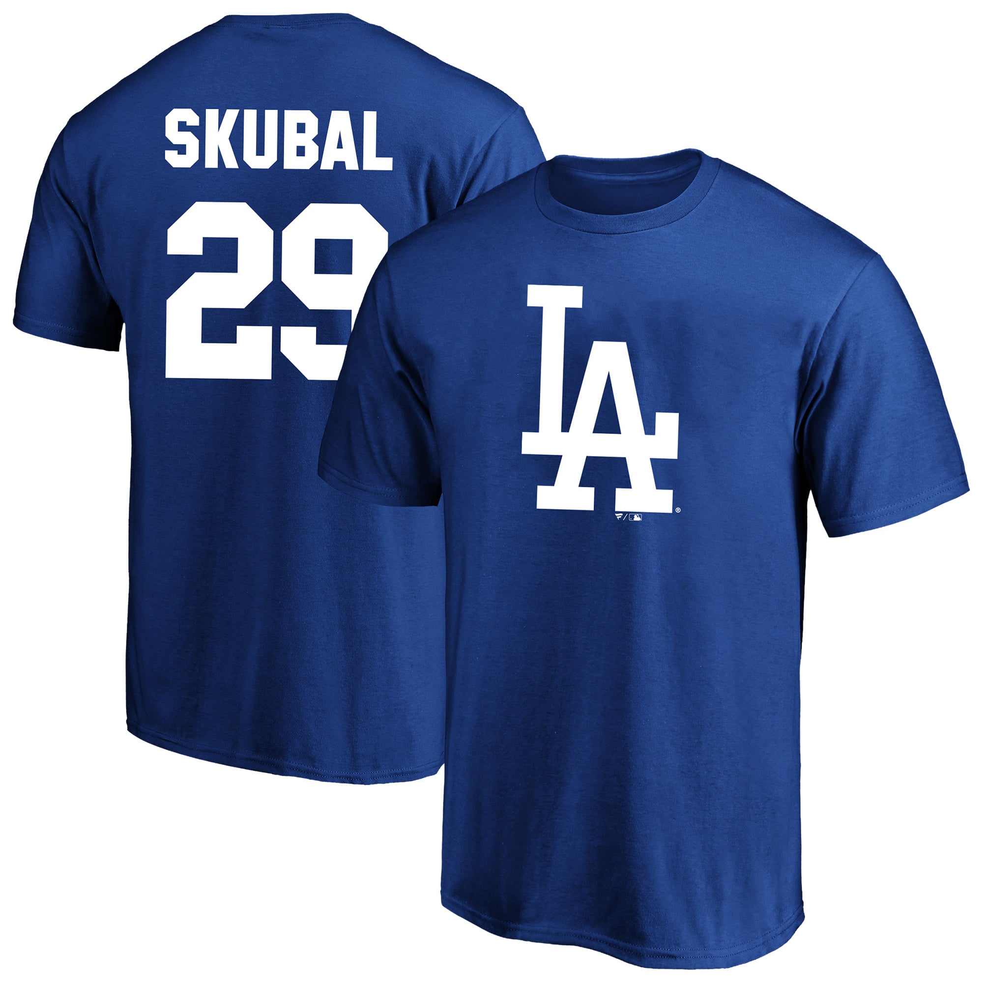 T-shirt Fanatics pour homme Tarik Skubal Royal Los Angeles Dodgers, grandes tailles, avec nom et numéro