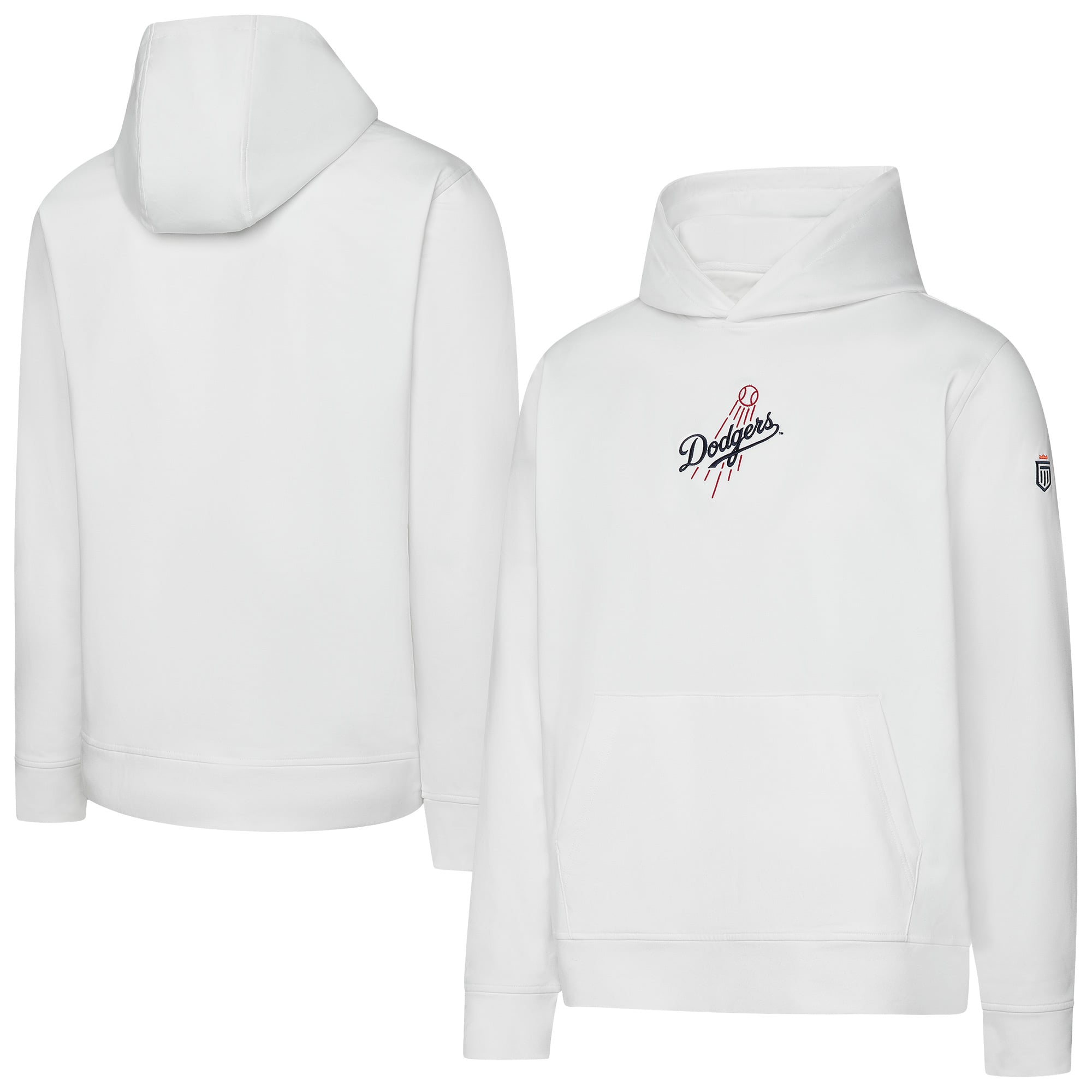 Sweat à capuche Core Tech blanc Los Angeles Dodgers pour homme