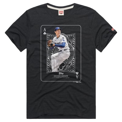 Shohei Ohtani Los Angeles Dodgers Homage All Aces Graphic T-Shirt - Charcoal