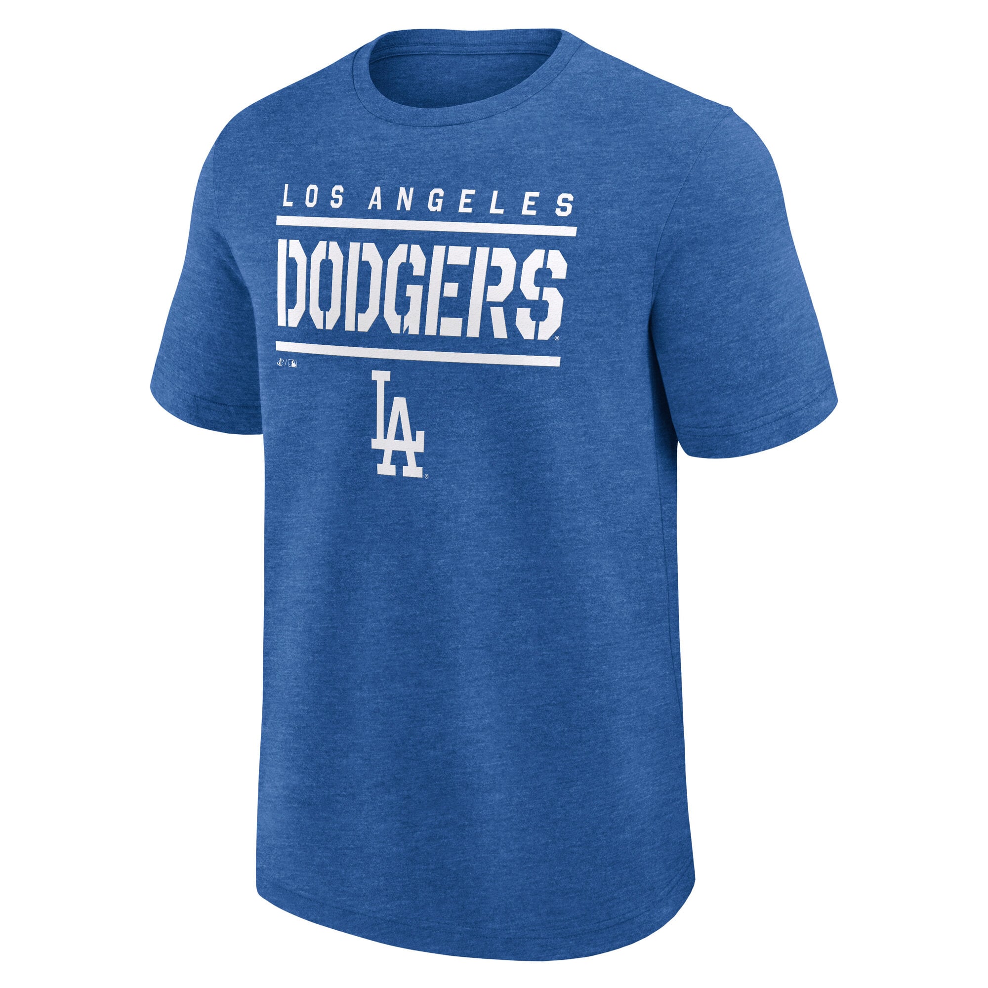 T-shirt de qualité supérieure pour homme avec logo Athletic Heather Royal des Dodgers Los Angeles