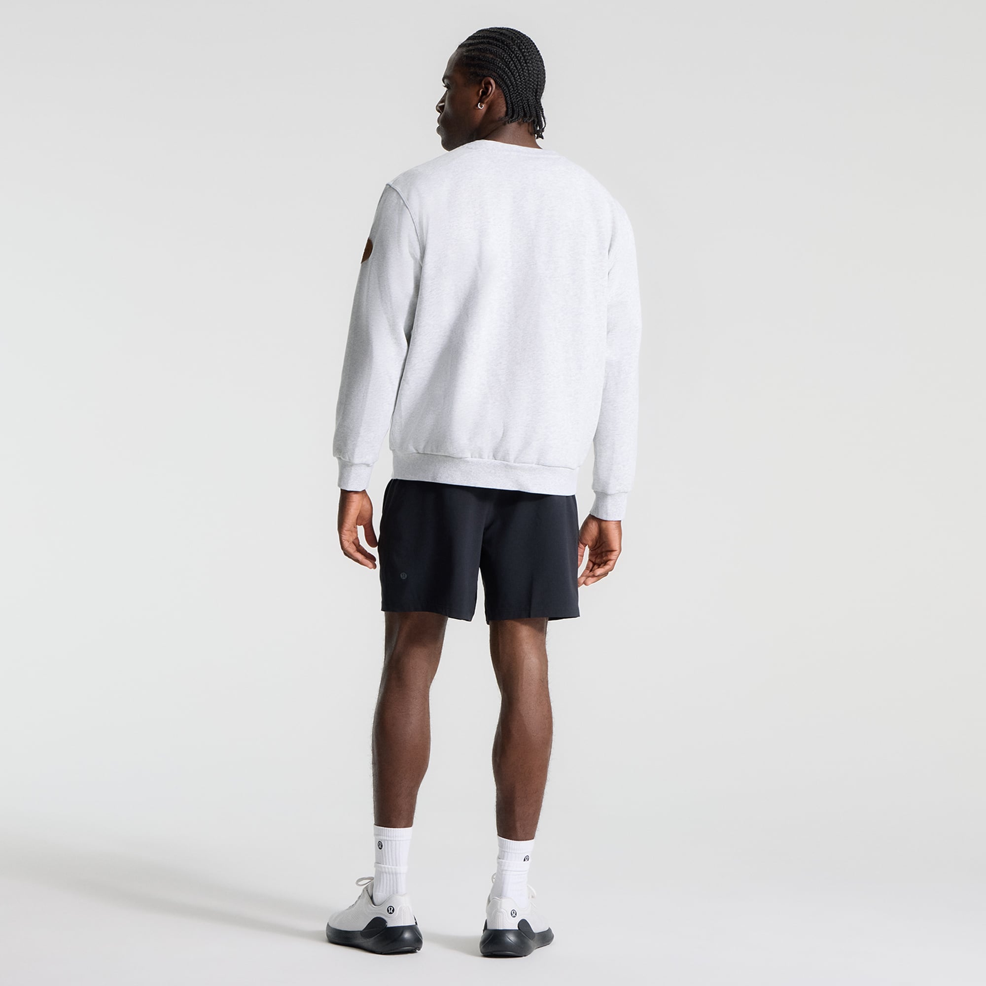 Sweat-shirt Steady State gris chiné ultra clair pour homme de lululemon