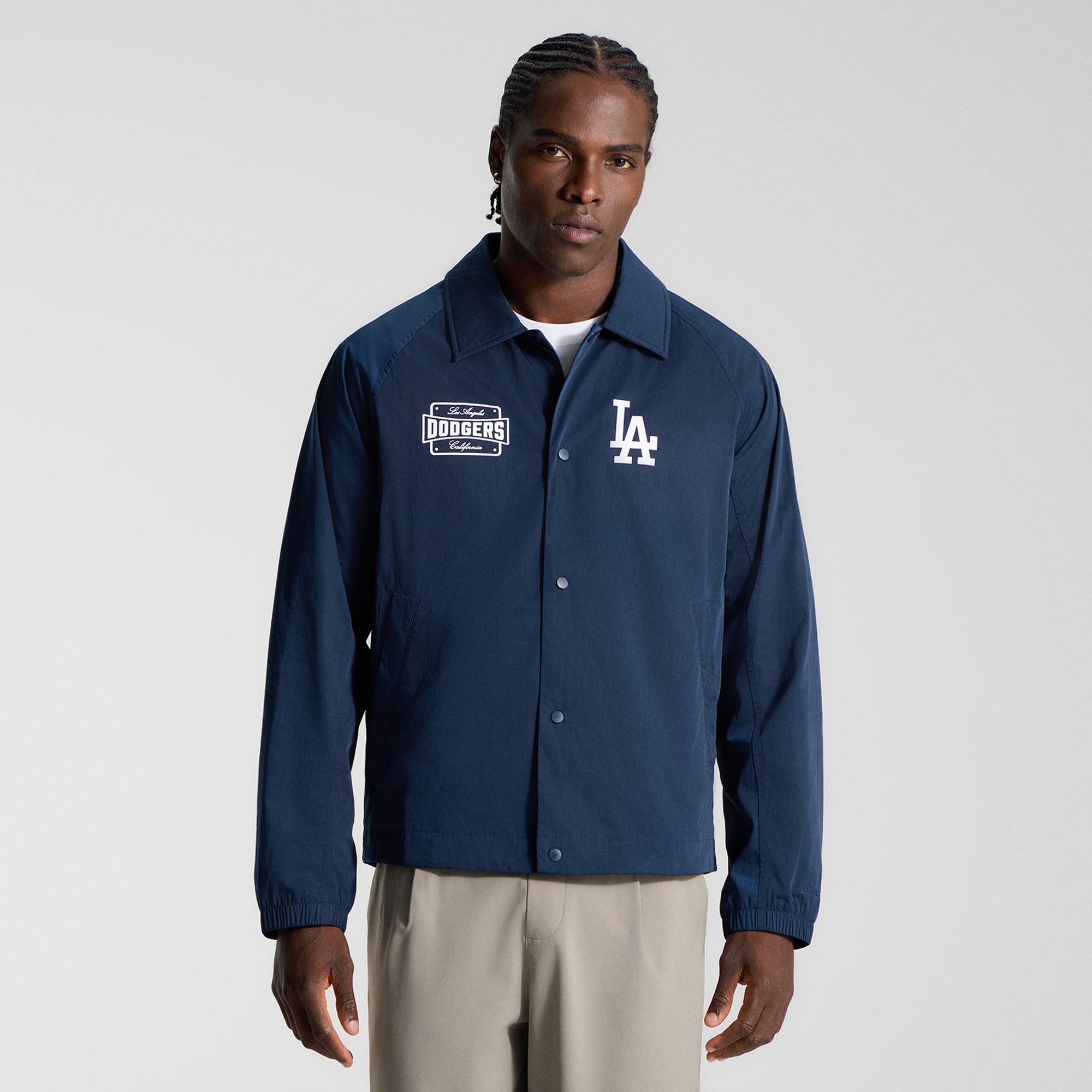 Veste de coach raglan lululemon True Navy Los Angeles Dodgers pour homme