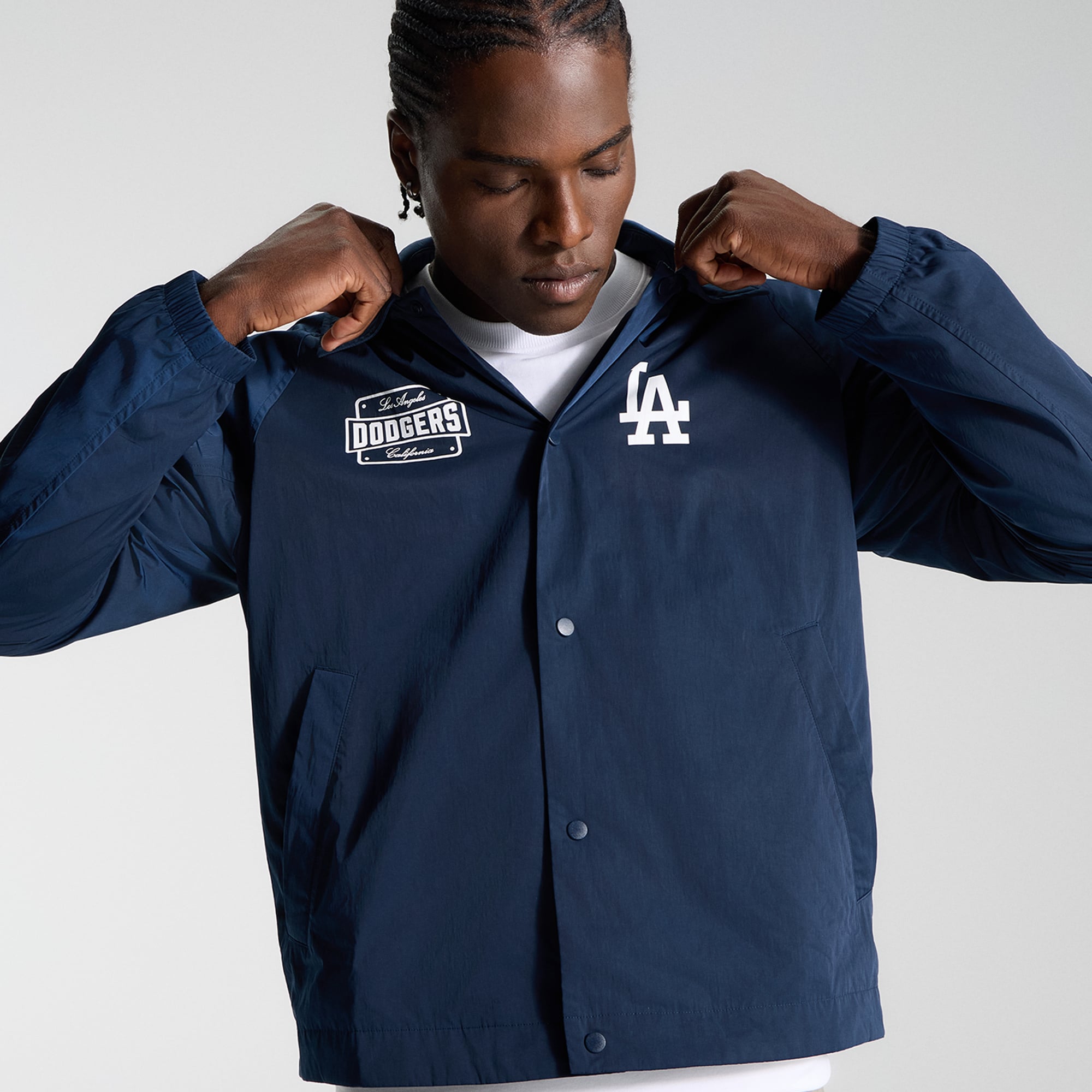 Veste de coach raglan lululemon True Navy Los Angeles Dodgers pour homme