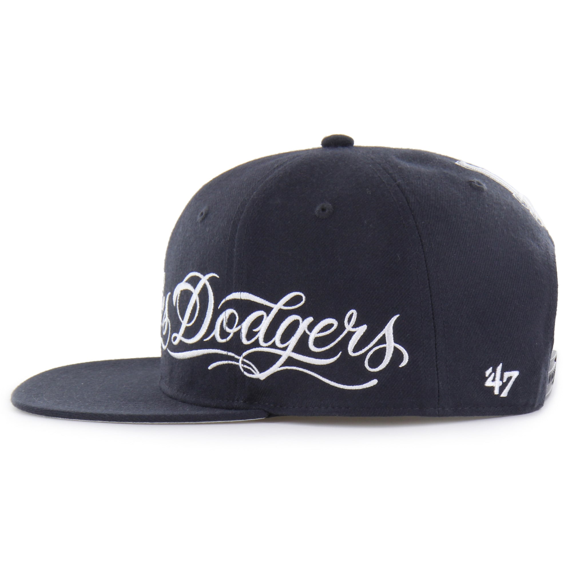 Men's Mister Cartoon x '47 Royal Los Angeles Dodgers Wrap Script Captain Snapback Hat