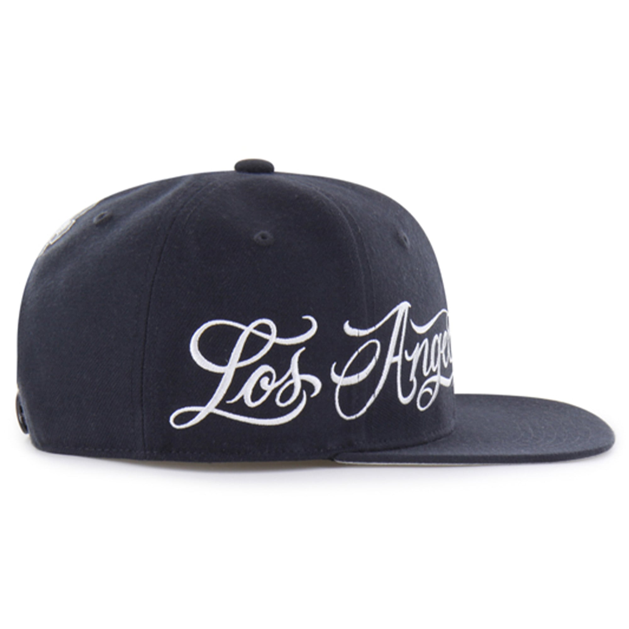 Men's Mister Cartoon x '47 Royal Los Angeles Dodgers Wrap Script Captain Snapback Hat