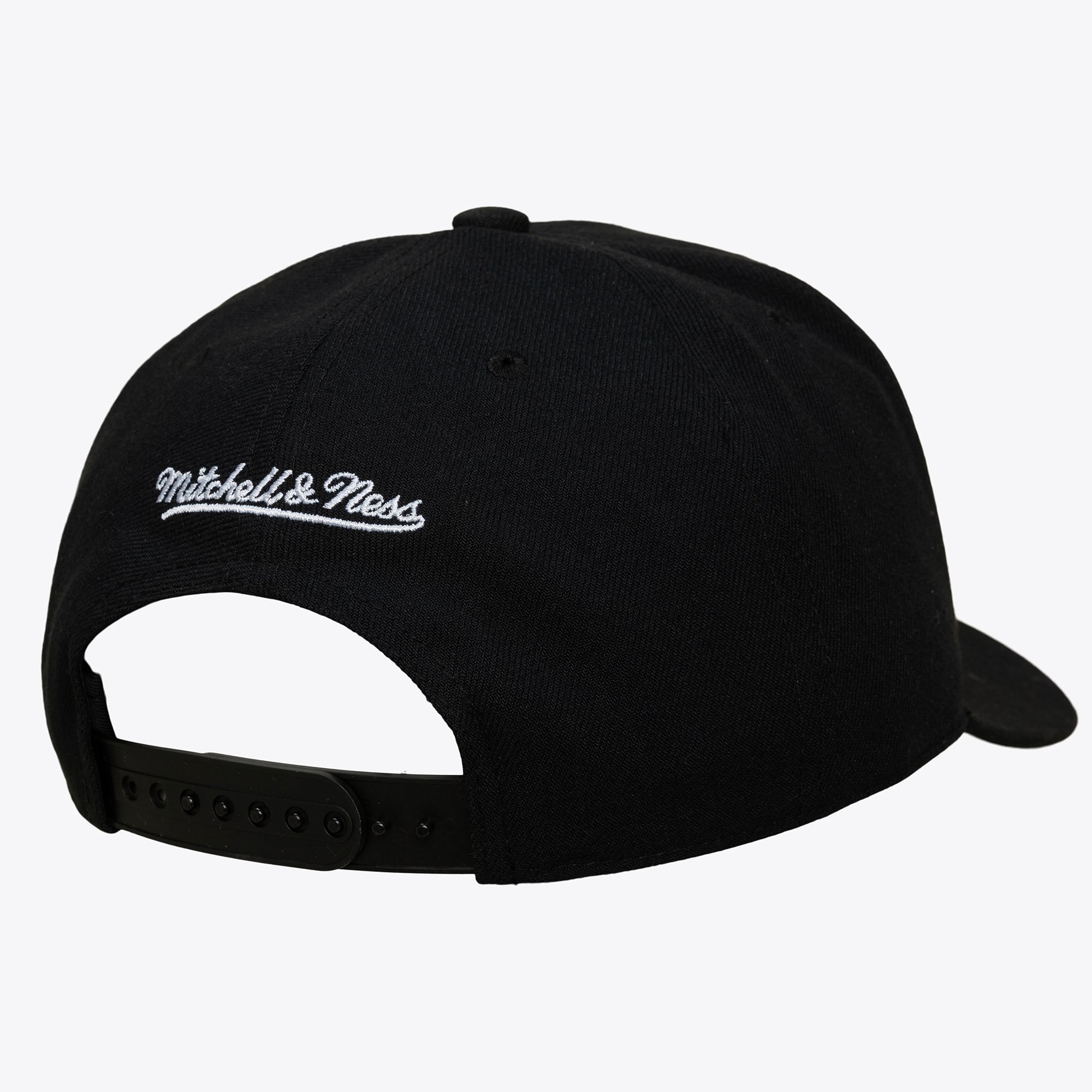 Men's Mitchell & Ness Black Los Angeles Dodgers Black and White Pro Crown Snapback