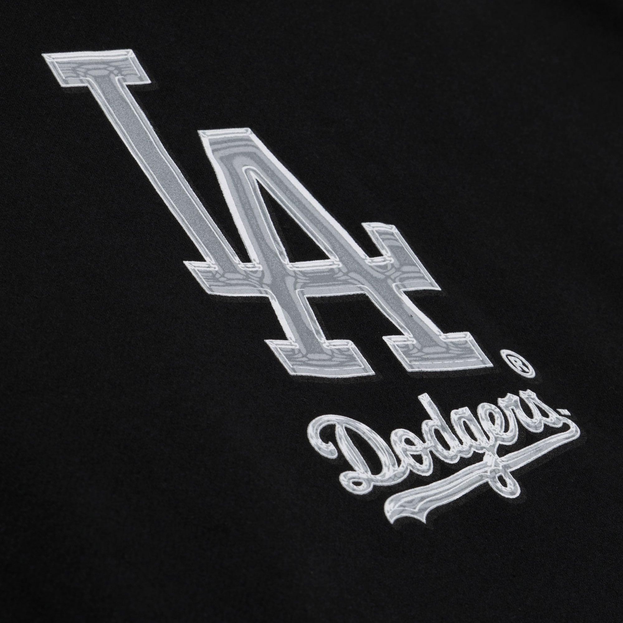 Men's Mitchell & Ness Black Los Angeles Dodgers Chrome Hoodie