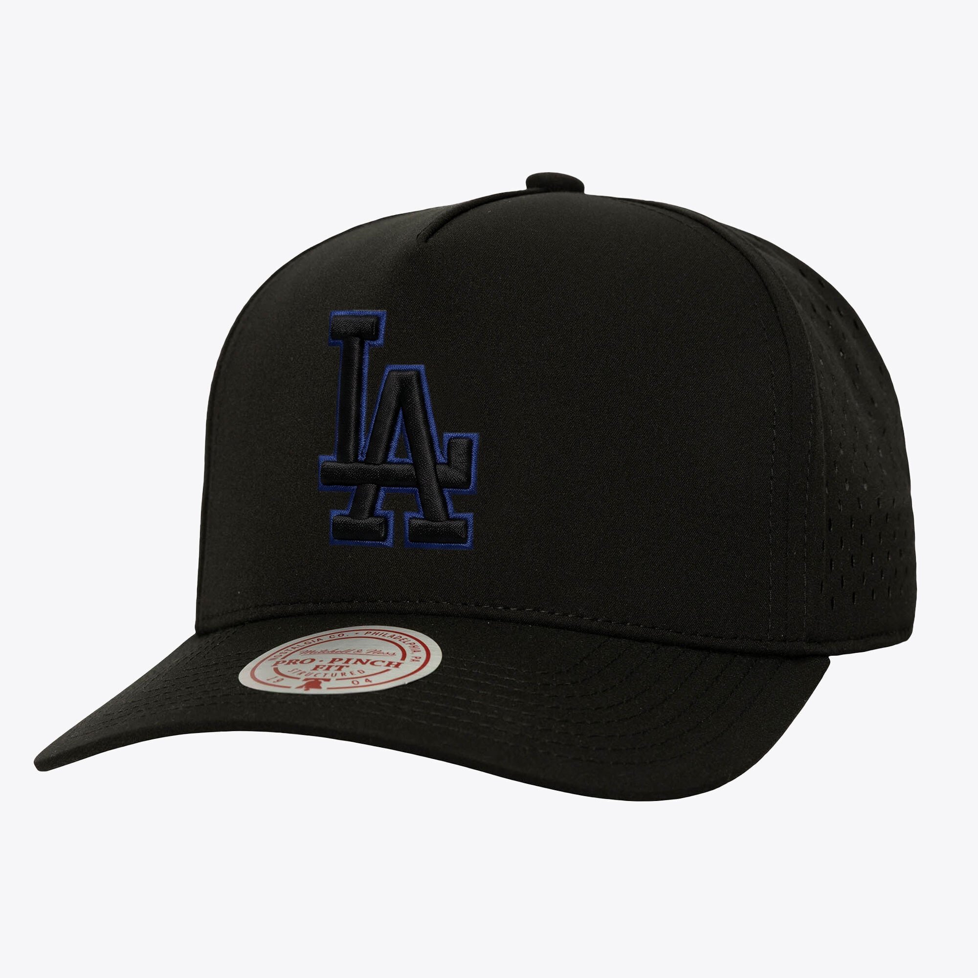 Casquette snapback Mitchell & Ness noire Los Angeles Dodgers Perfect Pop Pro pour homme