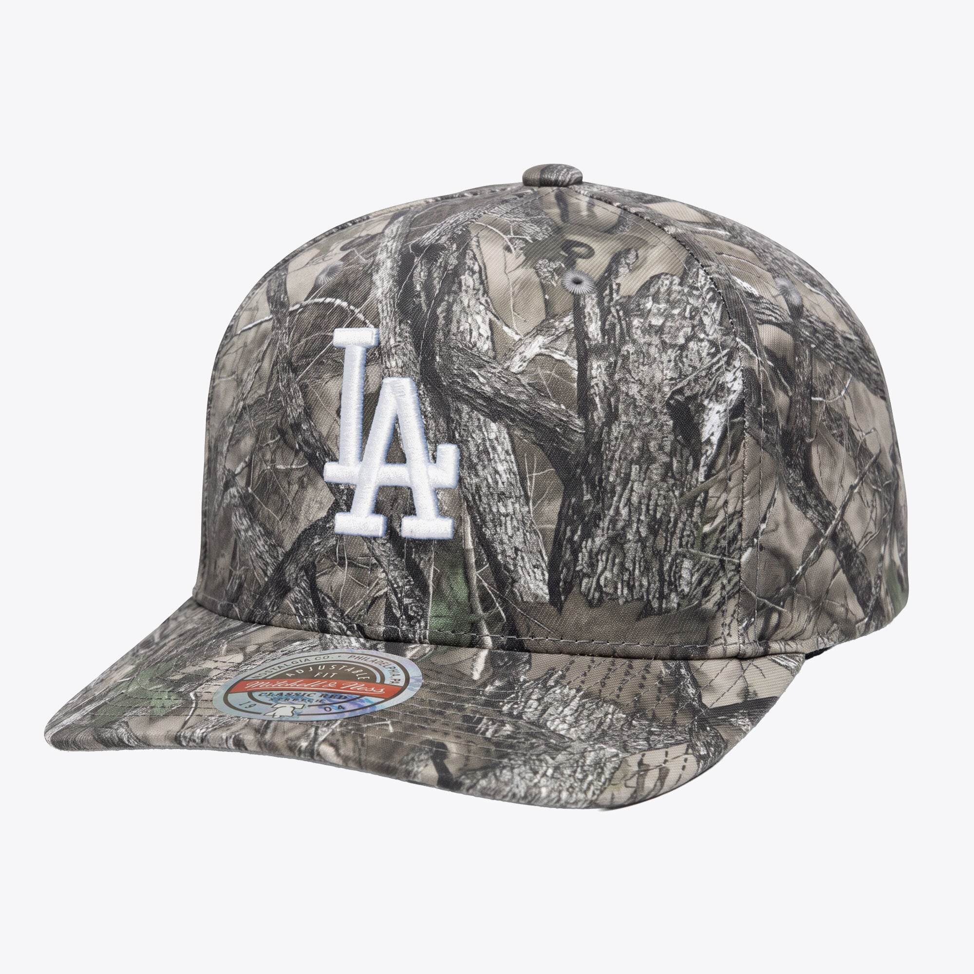 Casquette Mitchell & Ness Timber Trail camouflage Los Angeles Dodgers pour homme